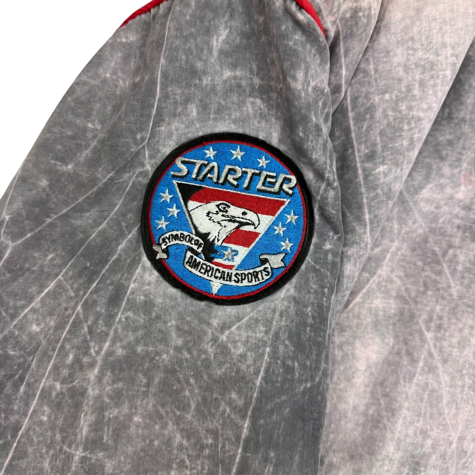 Vintage Starter Chicago Blackhawks Acid Wash Jacket Grey