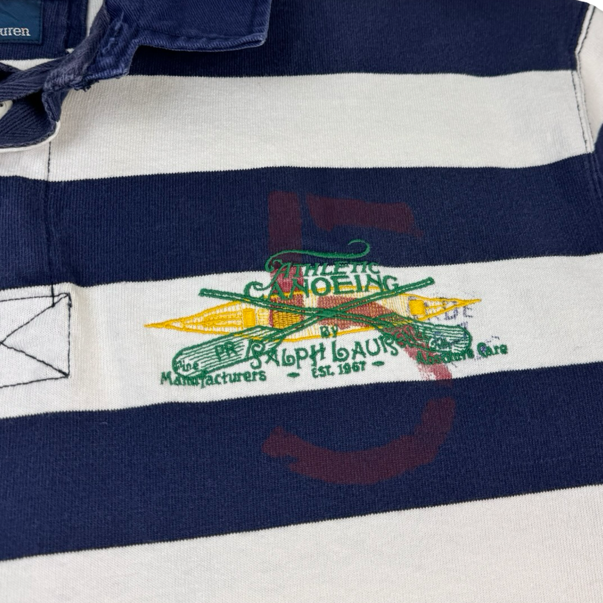 Vintage Polo Ralph Lauren Canoeing Striped Polo Shirt