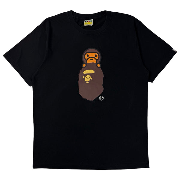 Bape Milo on Ape Head T-Shirt Black