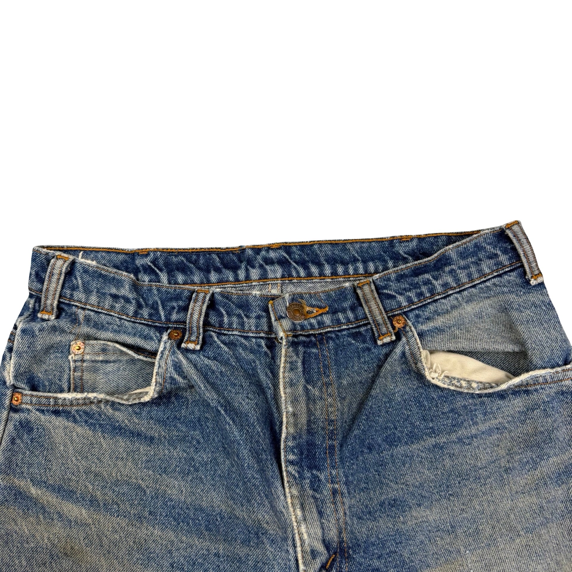 Vintage Levi’s 619 Orange Tab Denim Shorts Blue