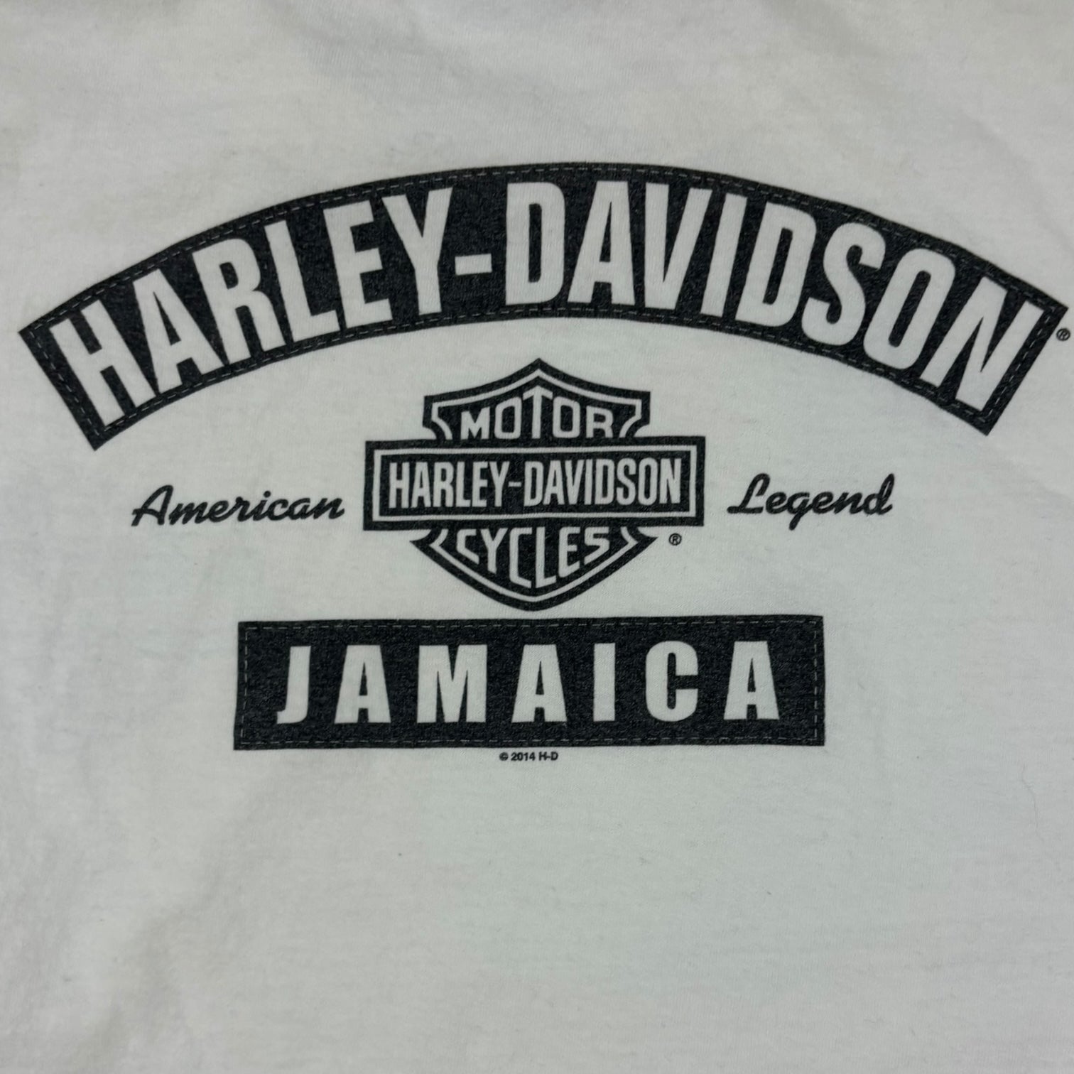 Vintage 2013 Harley Davidson Jamaica LS T-Shirt White