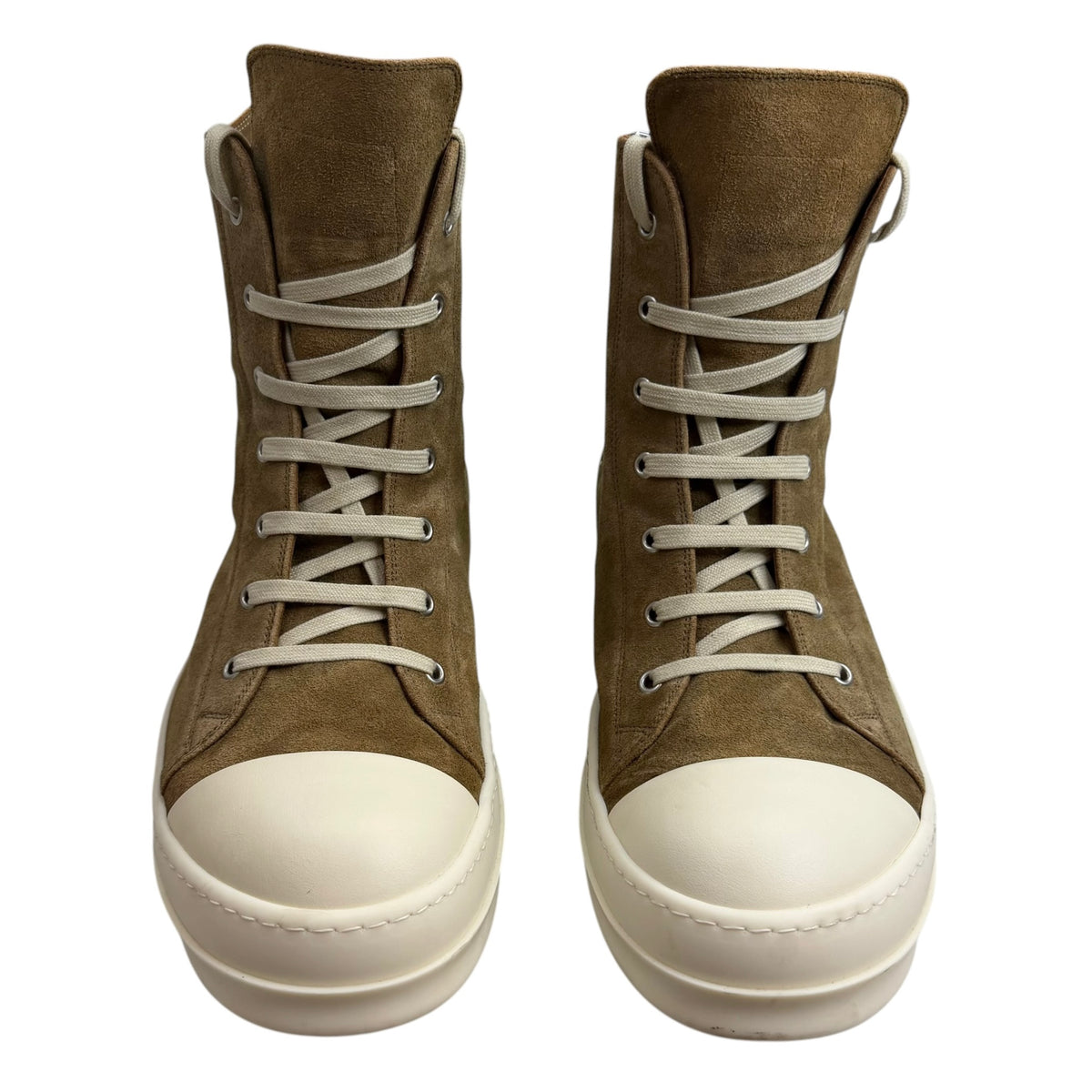 Rick Owens Ramone Sneaks Beige Temple (Used)