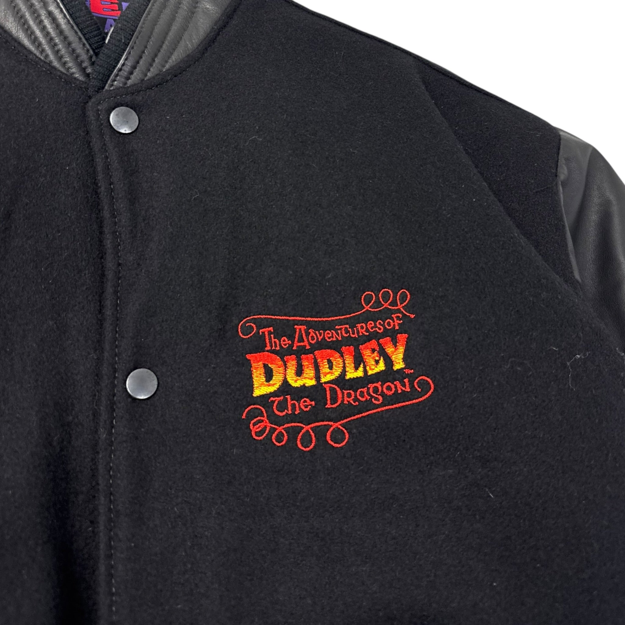 Vintage The Adventures of Dudley The Dragon Leather Varsity Jacket