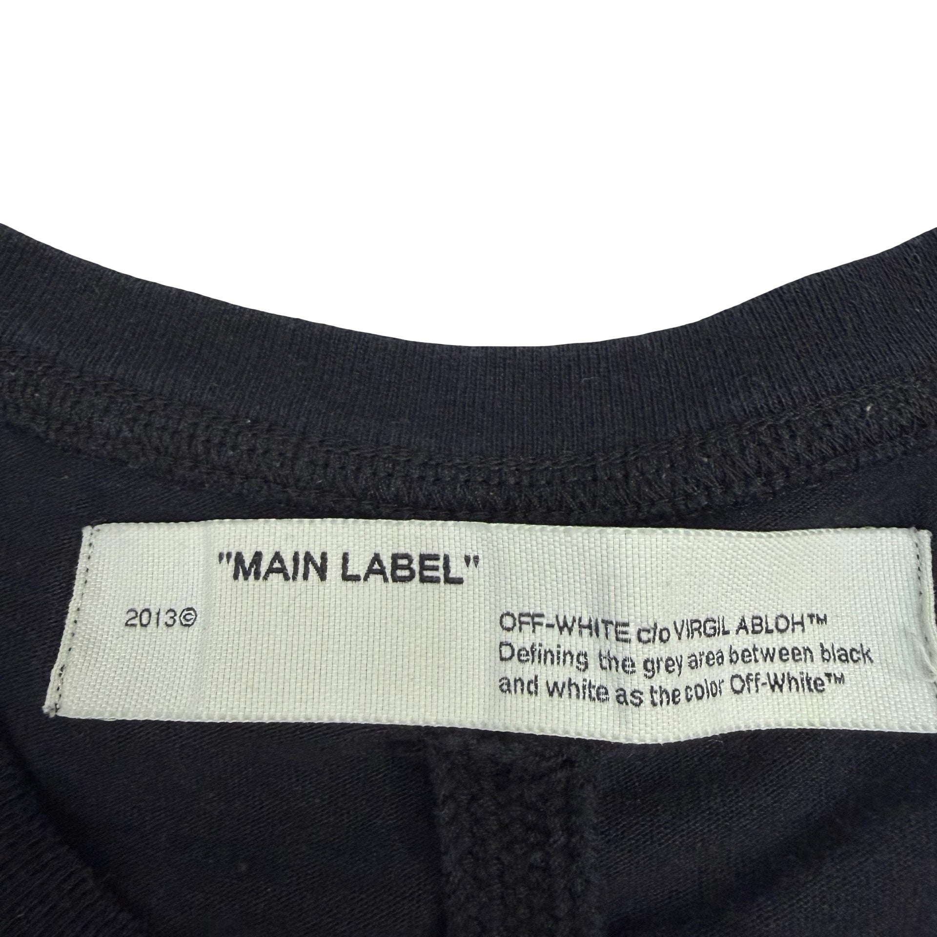 Off White Back Bone Tee Black