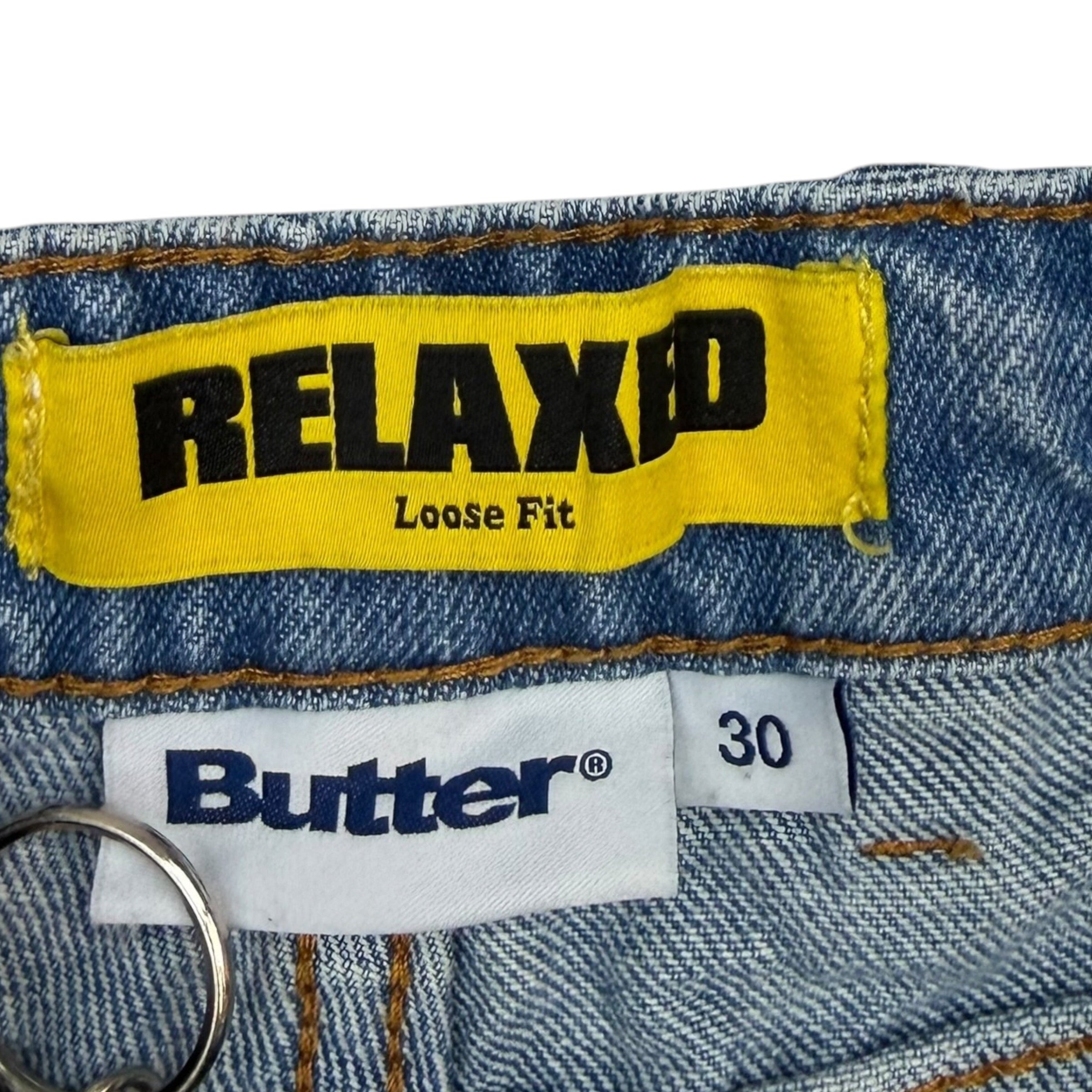 Butter Goods Loose Fit Baggy Denim Pants Medium Wash