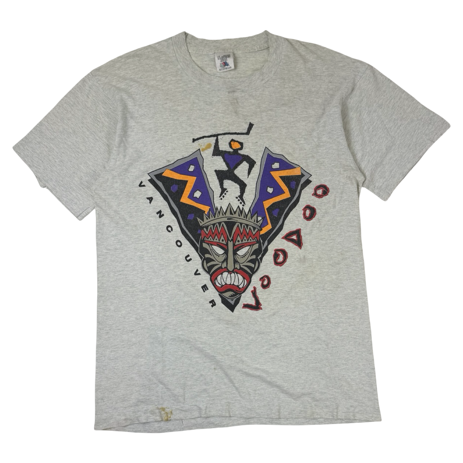 Vintage 1990s Vancouver VooDoo T-Shirt Grey
