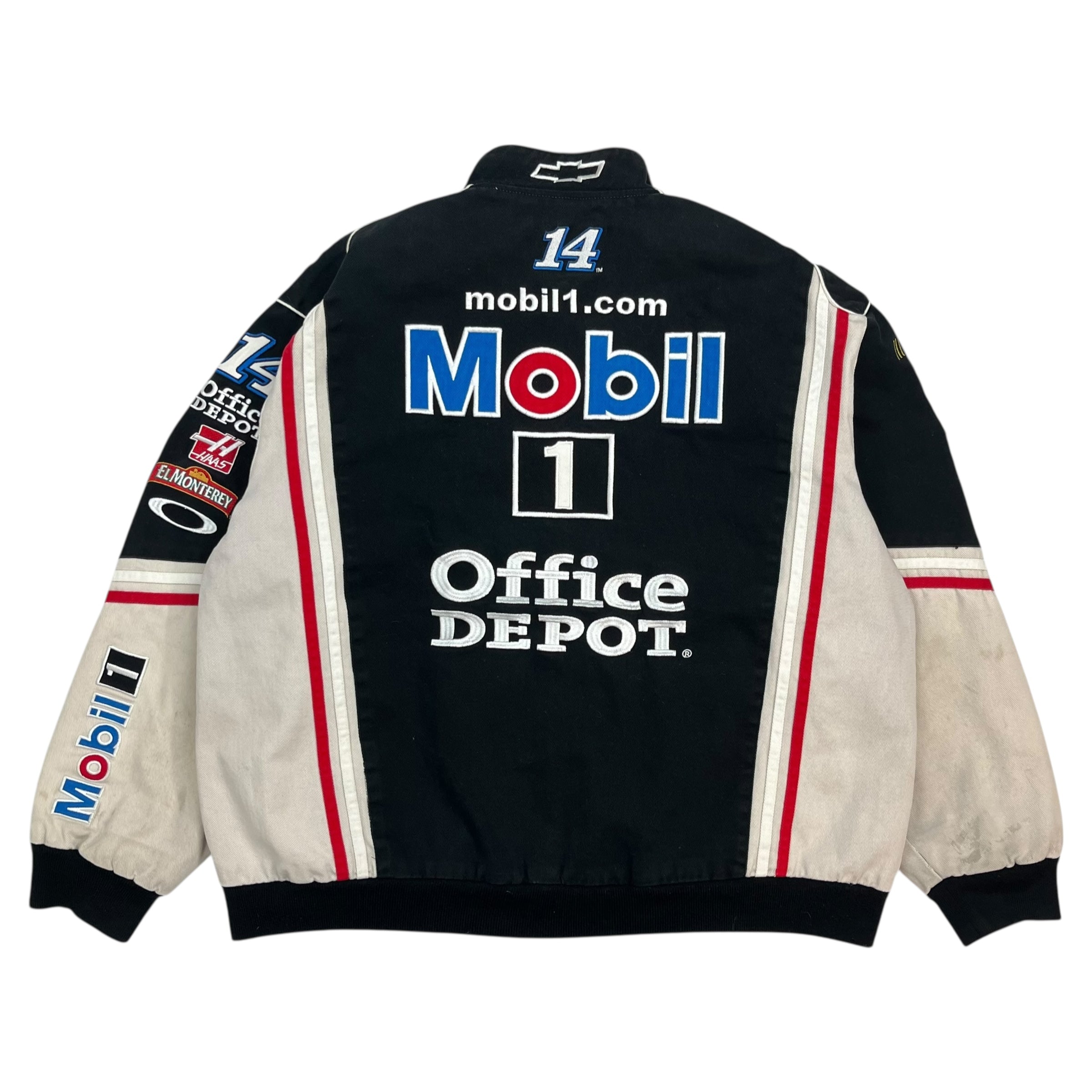 Vintage Tony Stewart NASCAR Racing Jacket Black/White