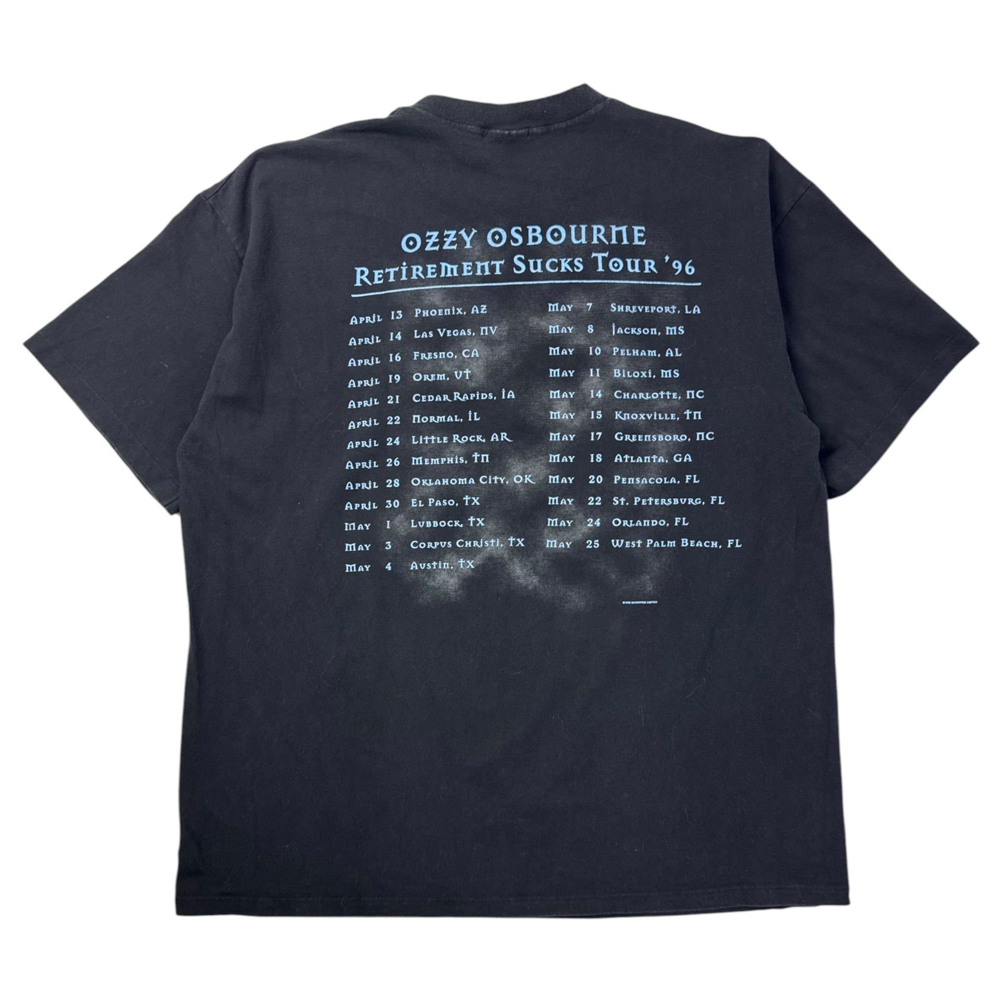 1996 Ozzy Osbourne ‘Retirement Sucks’ T-Shirt
