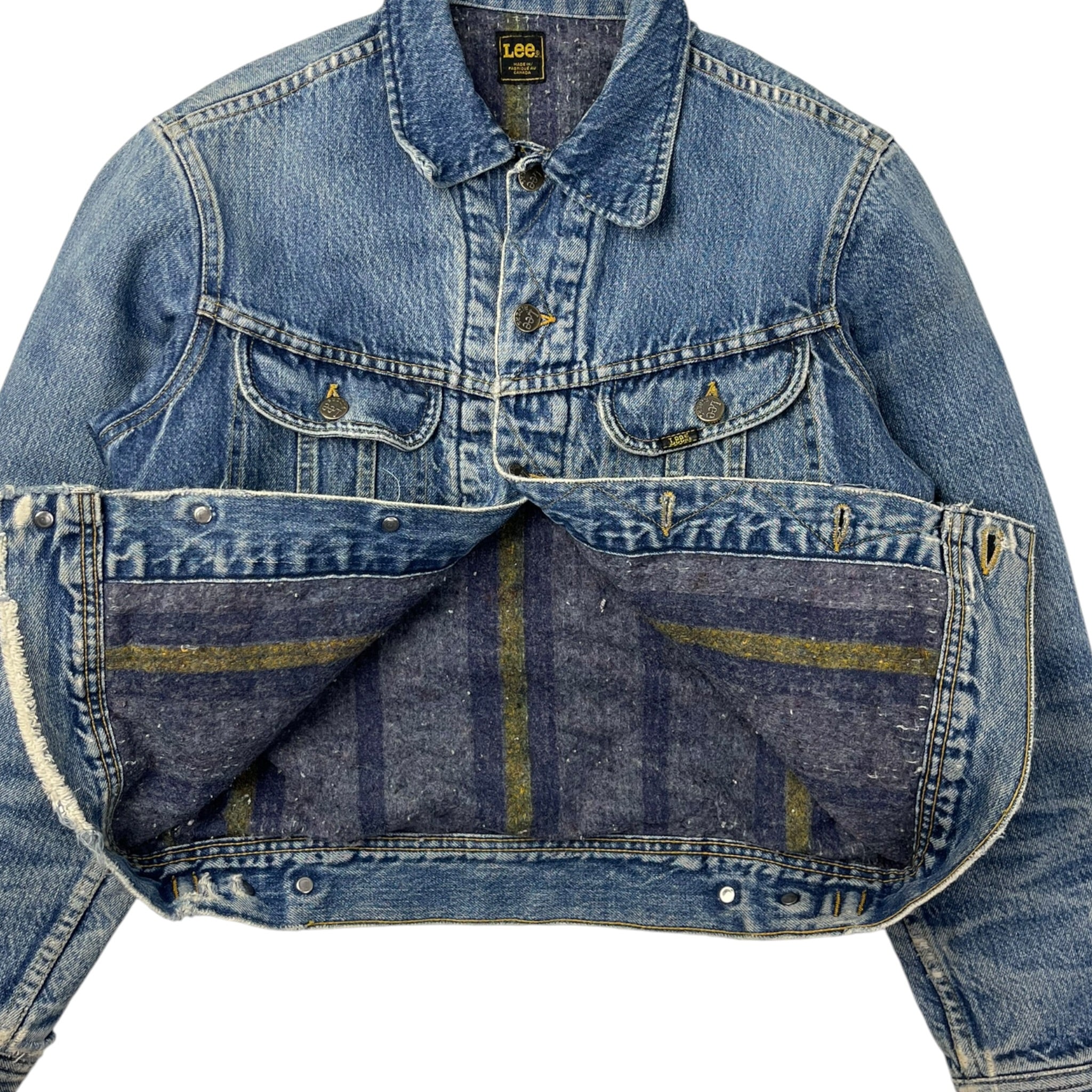 Vintage Lee Riders Wool Lined Denim Jacket