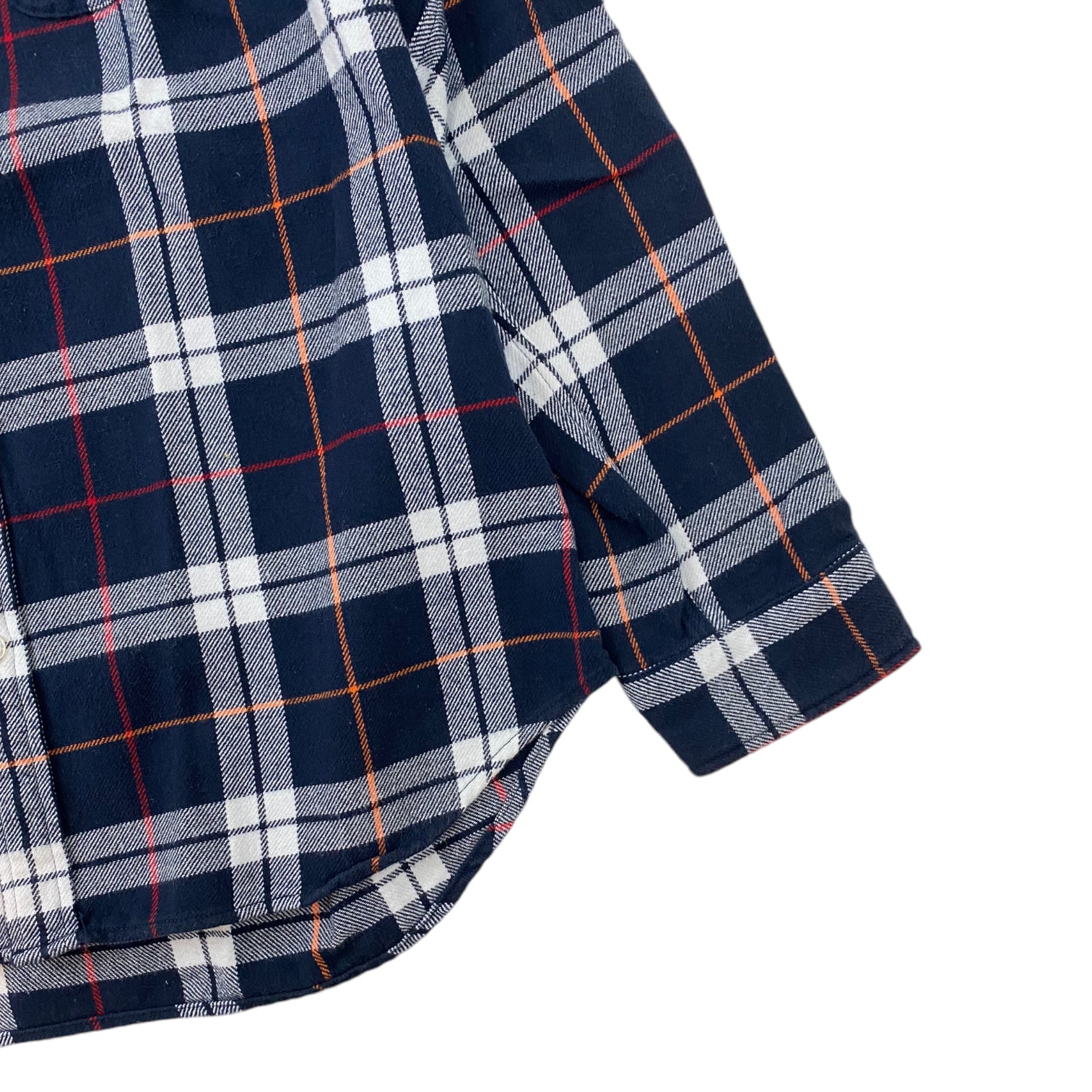 Supreme Checkered Flannel Shirt Navy