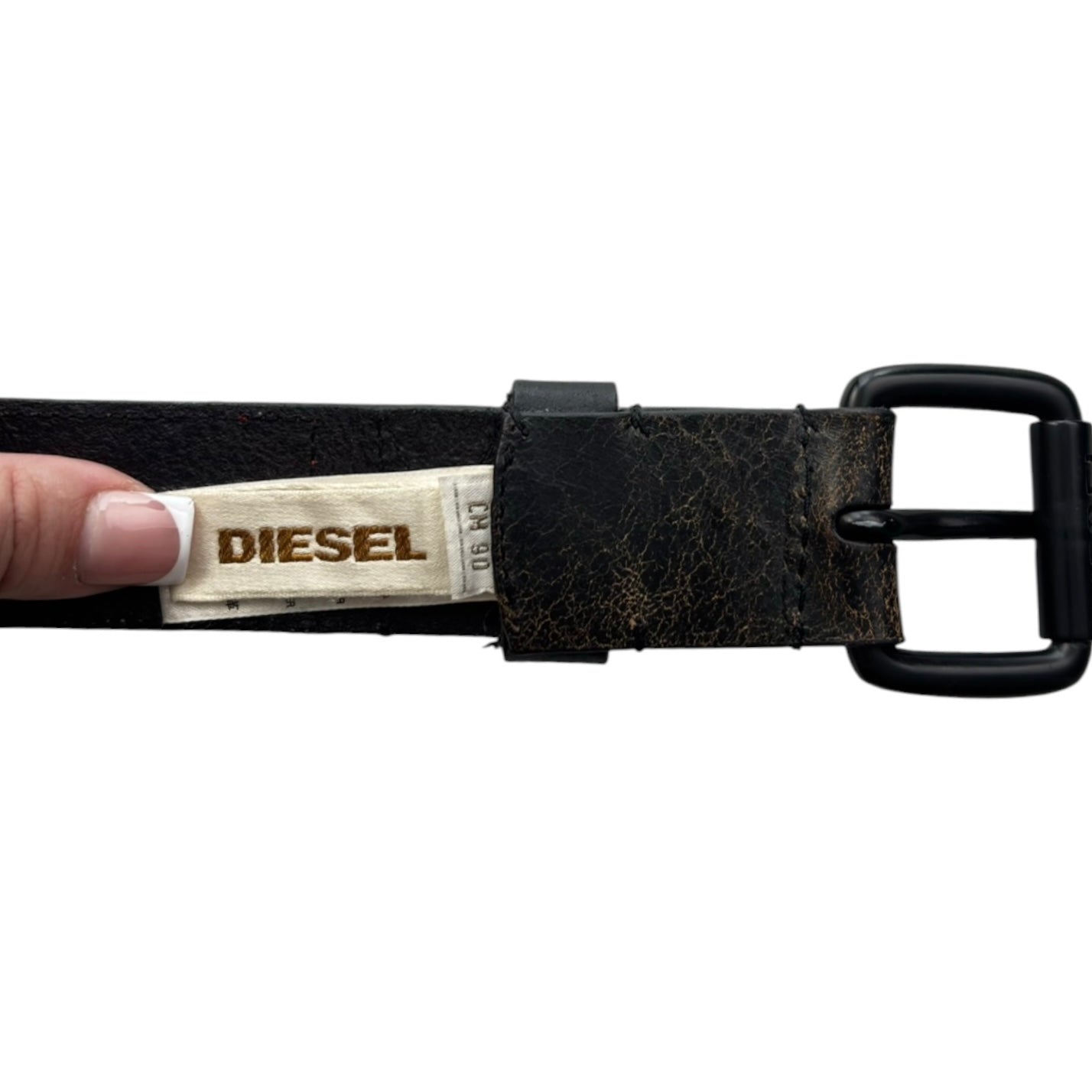 (W) Vintage Diesel Leather Belt