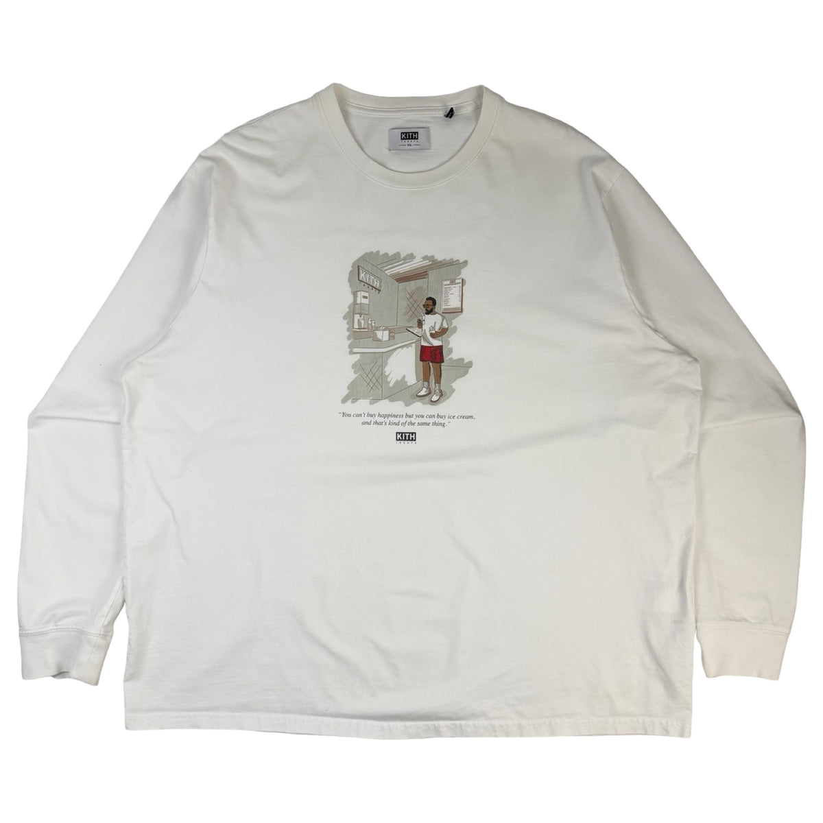 Kith Treats Chronicles Happiness L/S T-Shirt White