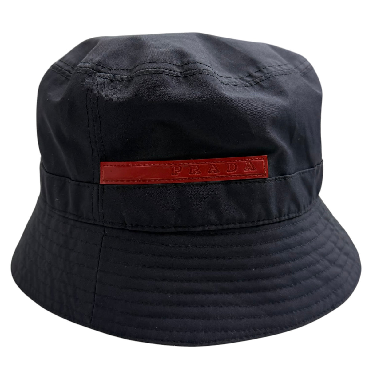 Vintage Prada Nylon Bucket Hat Navy
