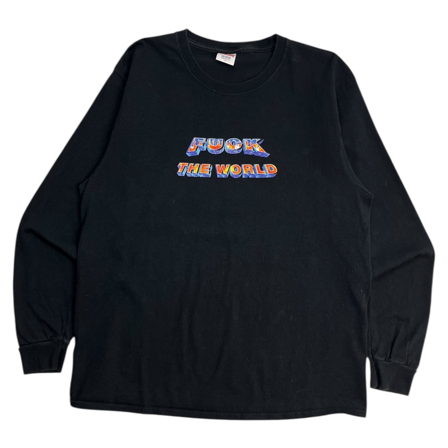 Supreme F*ck The World L/S Shirt Black