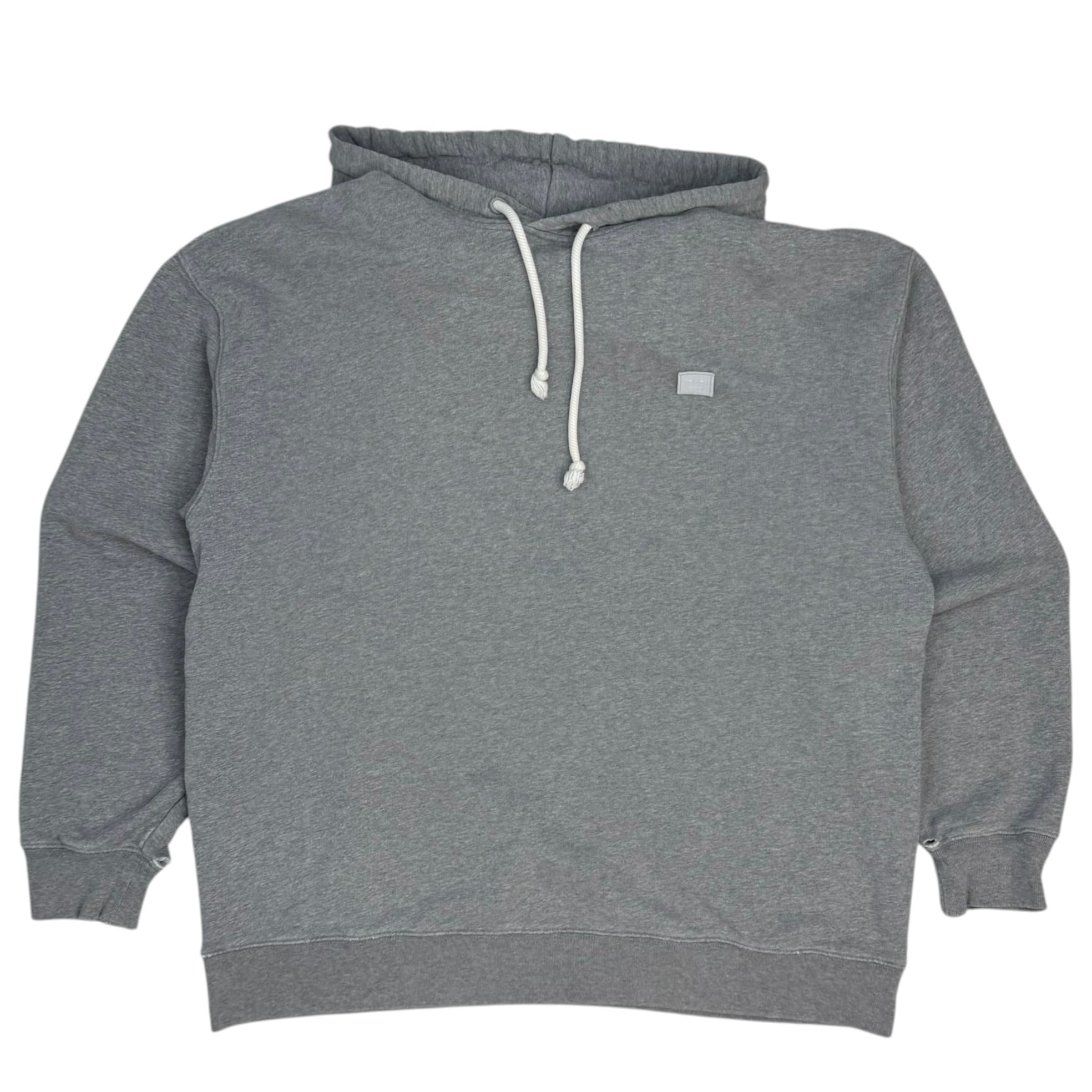 Acne Studios Face Patch Logo Hoodie Black Grey