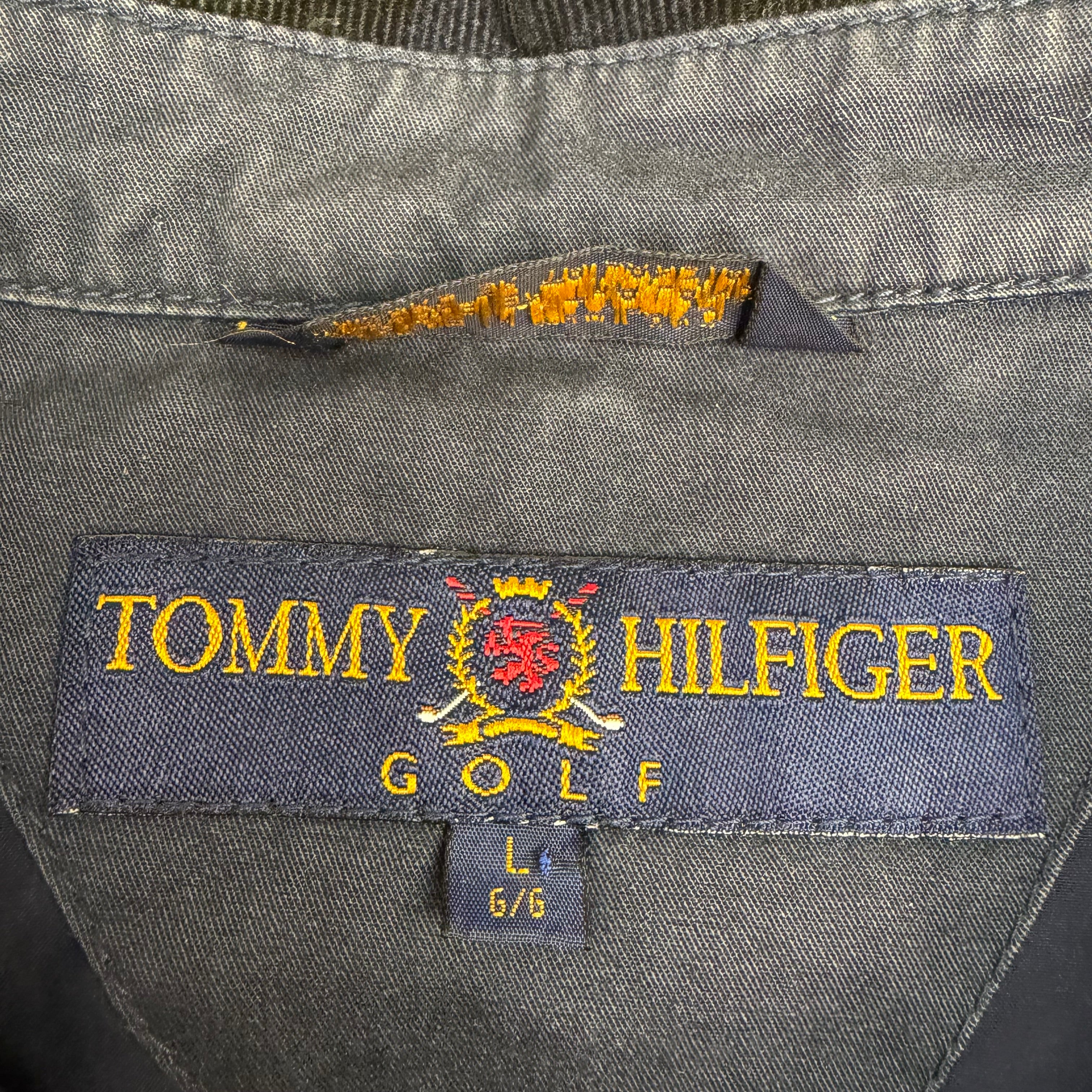 Vintage Tommy Hilfiger Golf Tartan Plaid Jacket Navy/Green