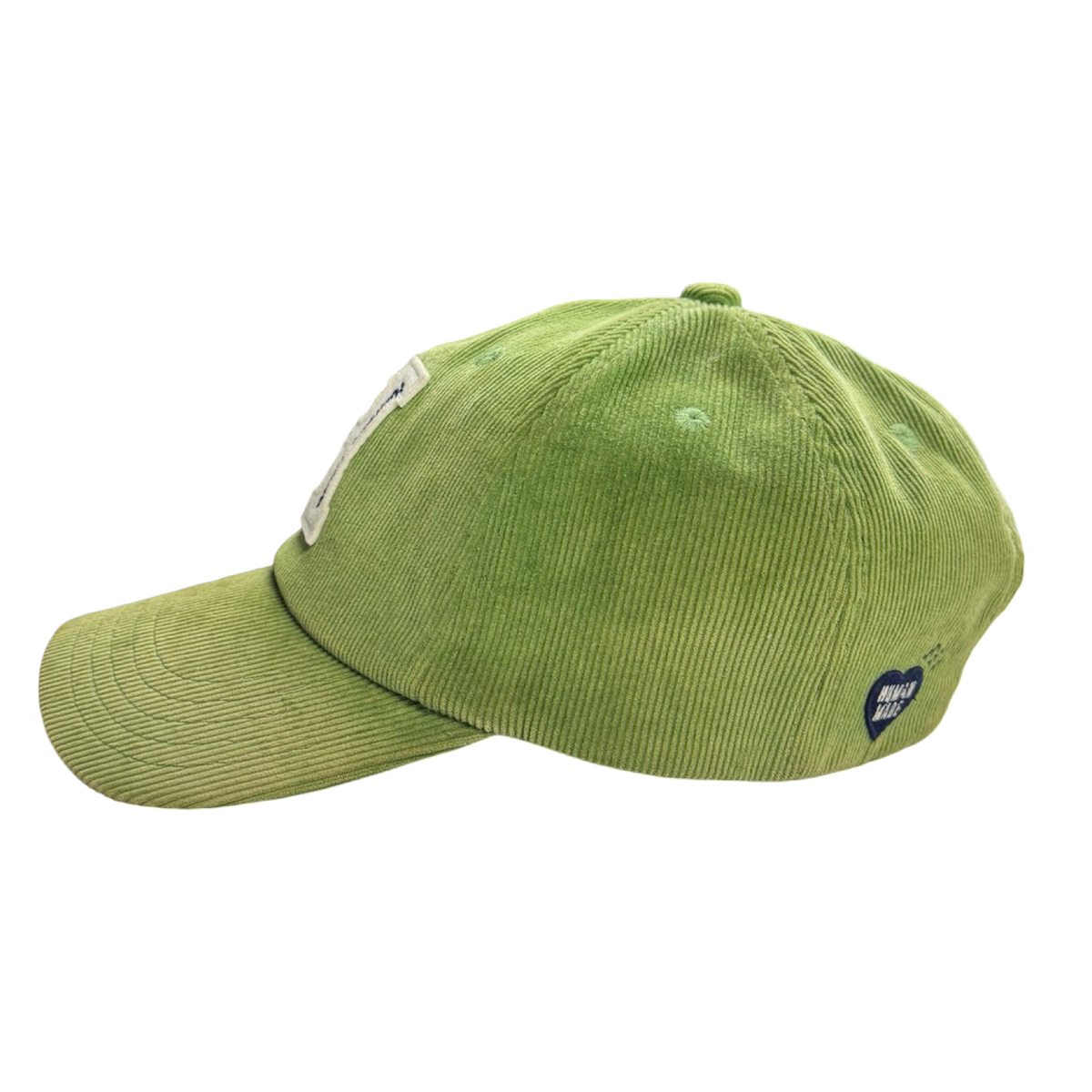 Human Made Embroidered Corduroy  Hat Green