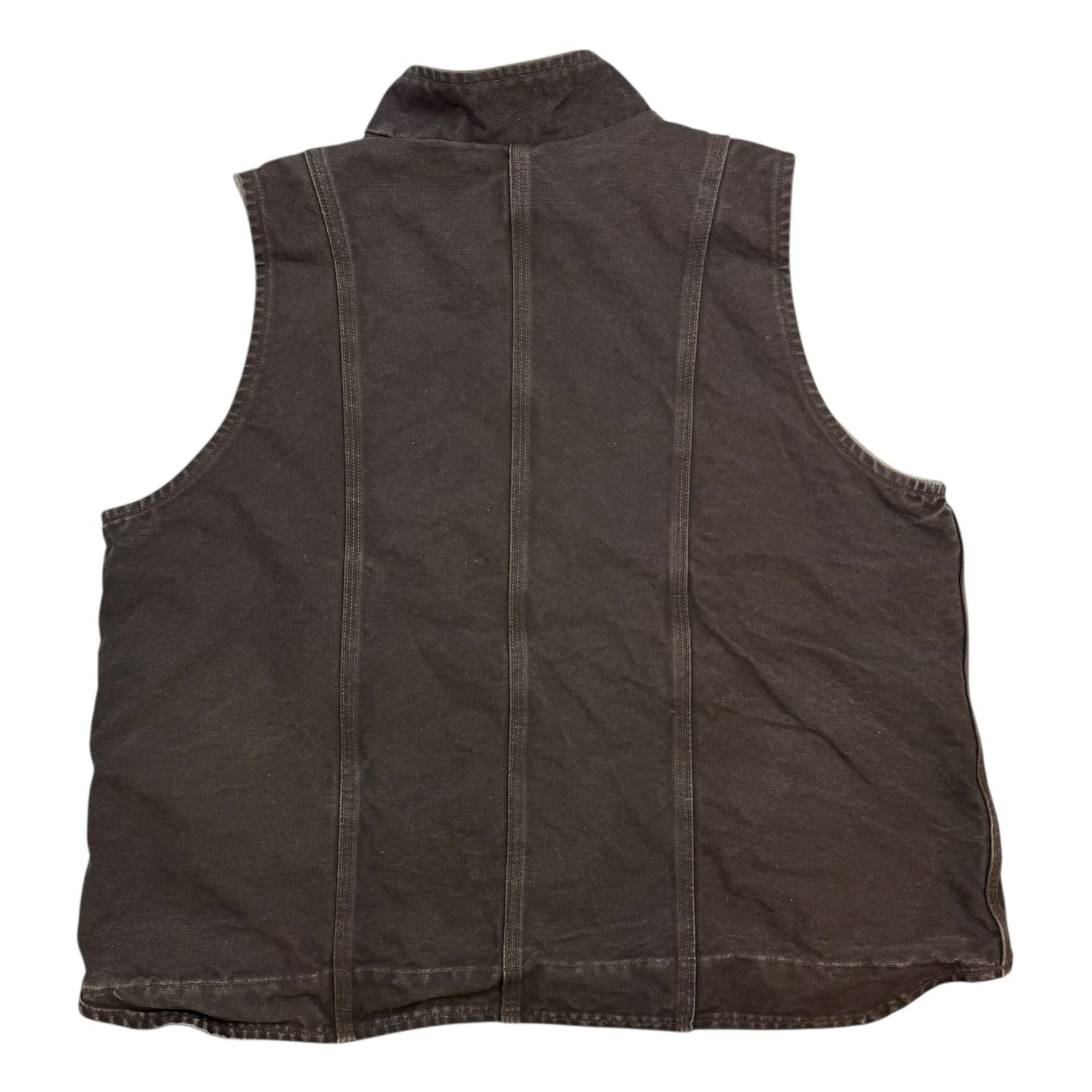 Vintage Carhartt Fleece Lined Vest Brown