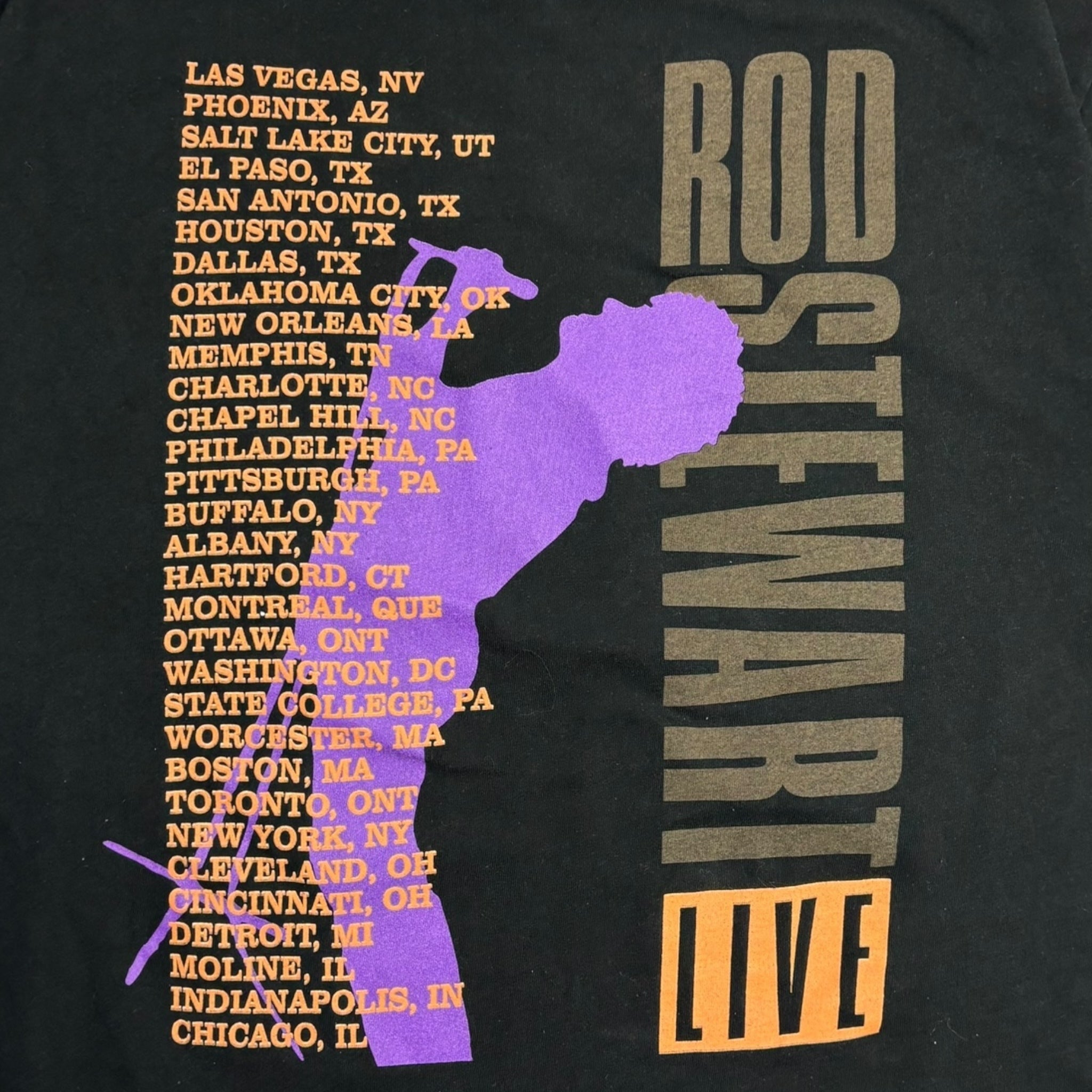 1995 Rod Stewart Live Tour T-Shirt