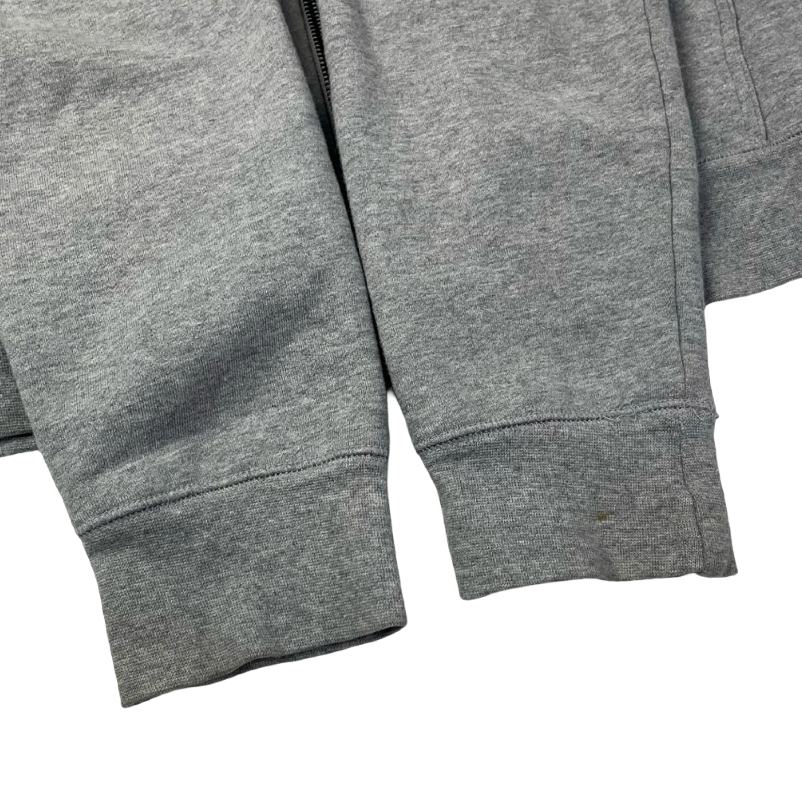 Vintage Y2K FCUK Embroidered Full Zip Sweater Grey