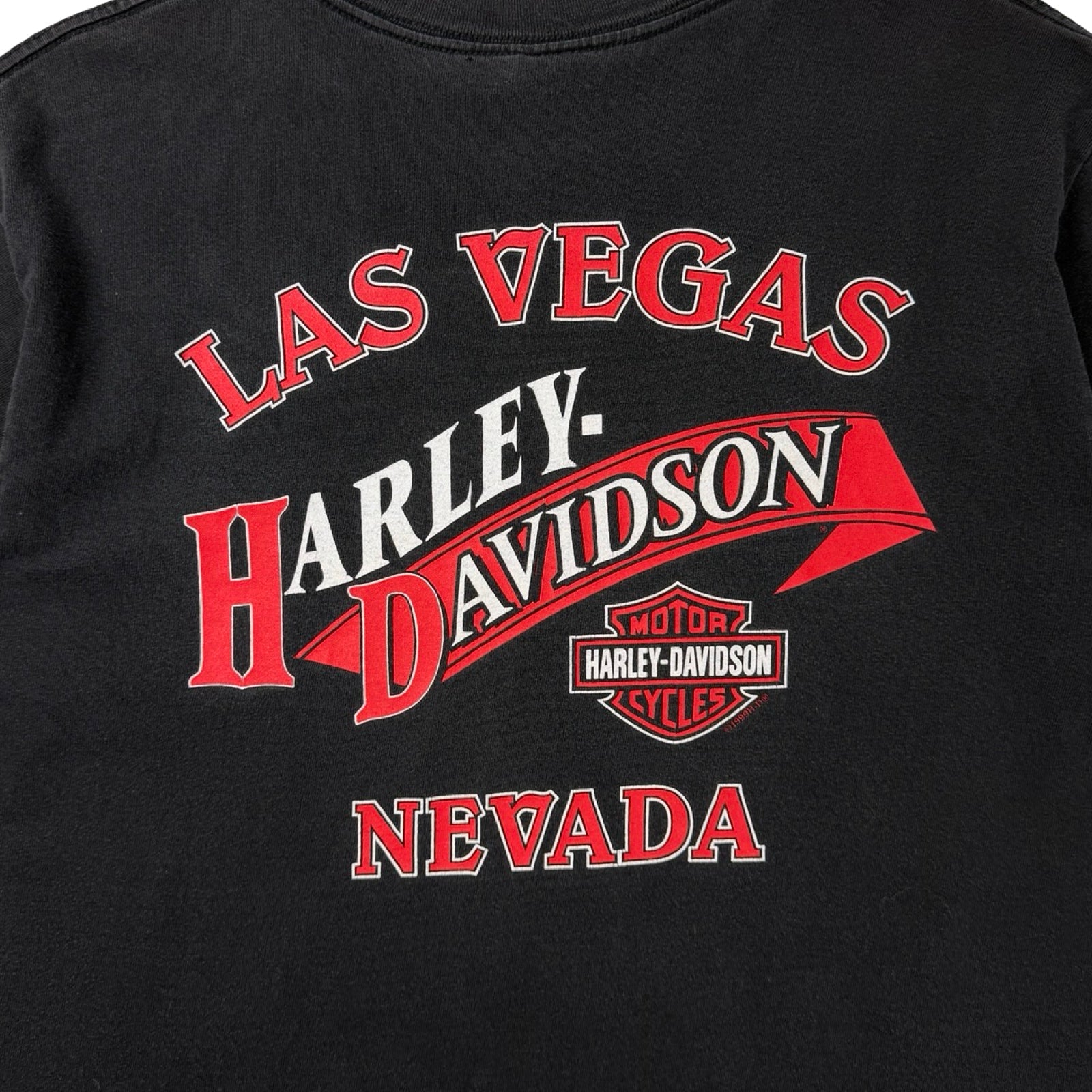 1998 Harley Davidson Nevada Bald Eagle T-Shirt Faded Black