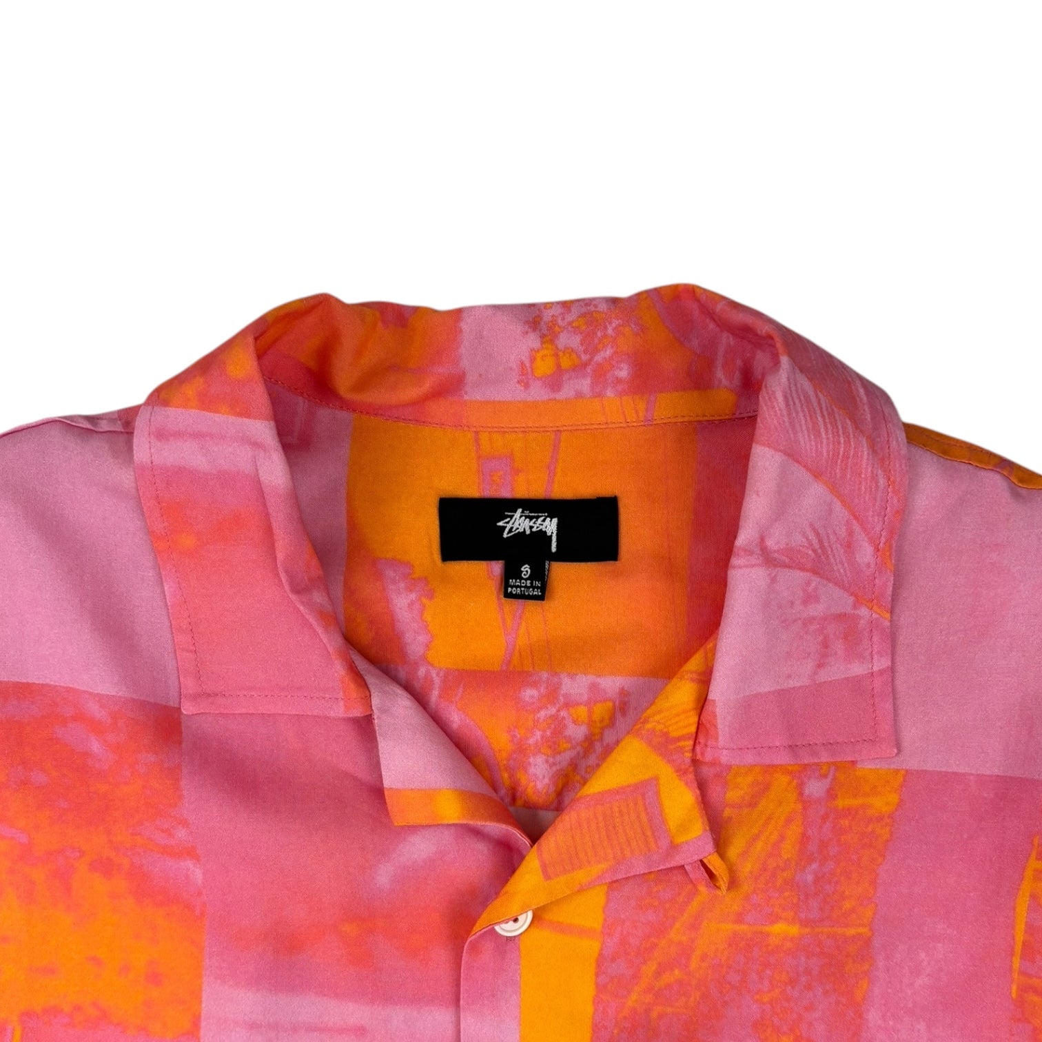 Stussy Photo Film Button Up Shirt Pink