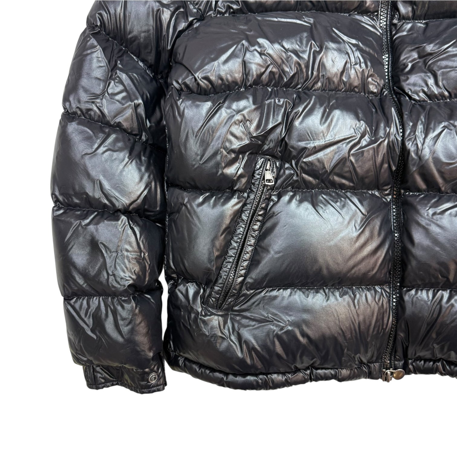 Moncler Maya Hooded Short Down Jacket Black