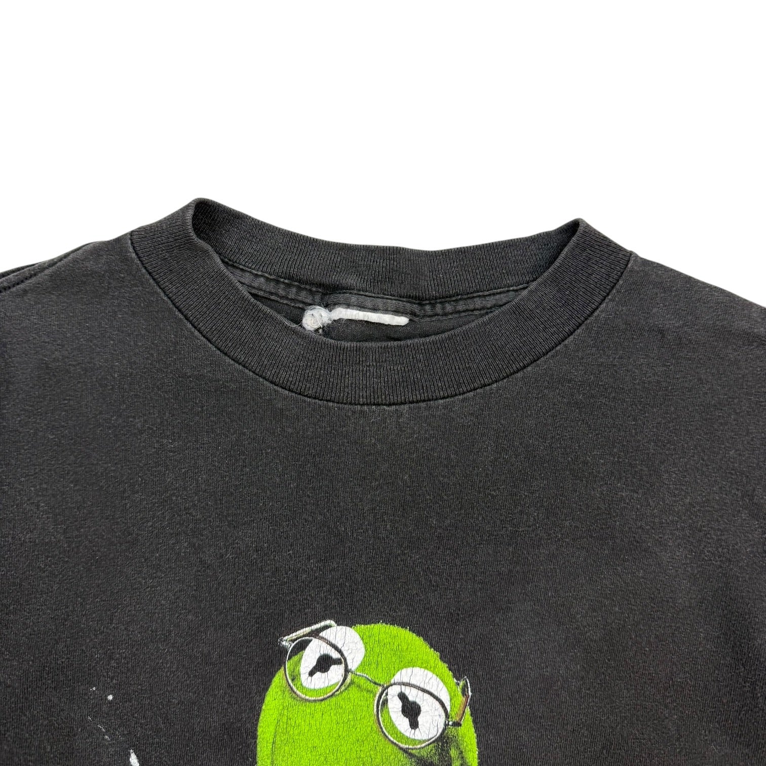 Vintage Kermit The Frog Unpigged Spoof Tee Black