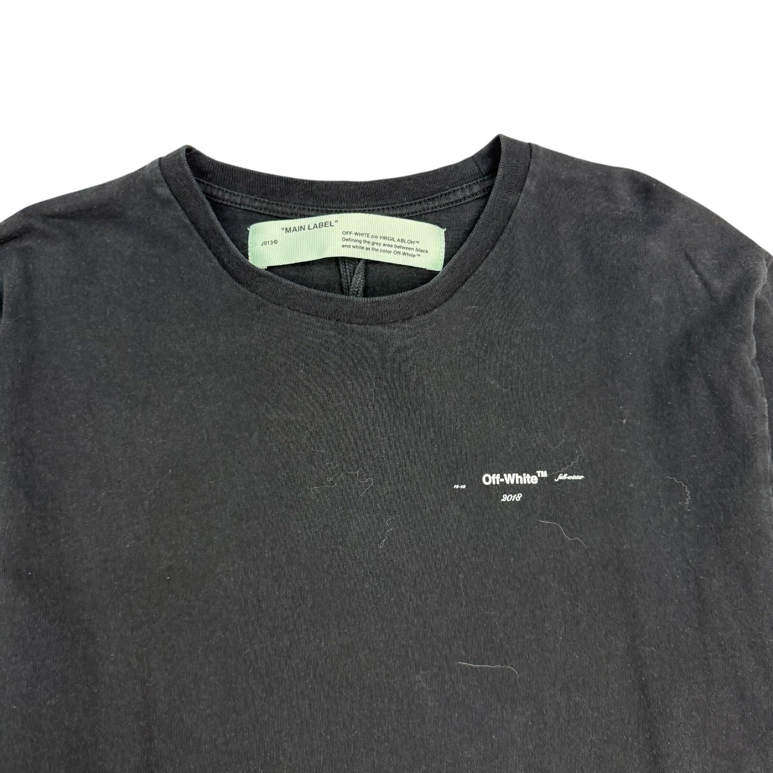 Off-White Diagonal Marker Arrows L/S Tee Black