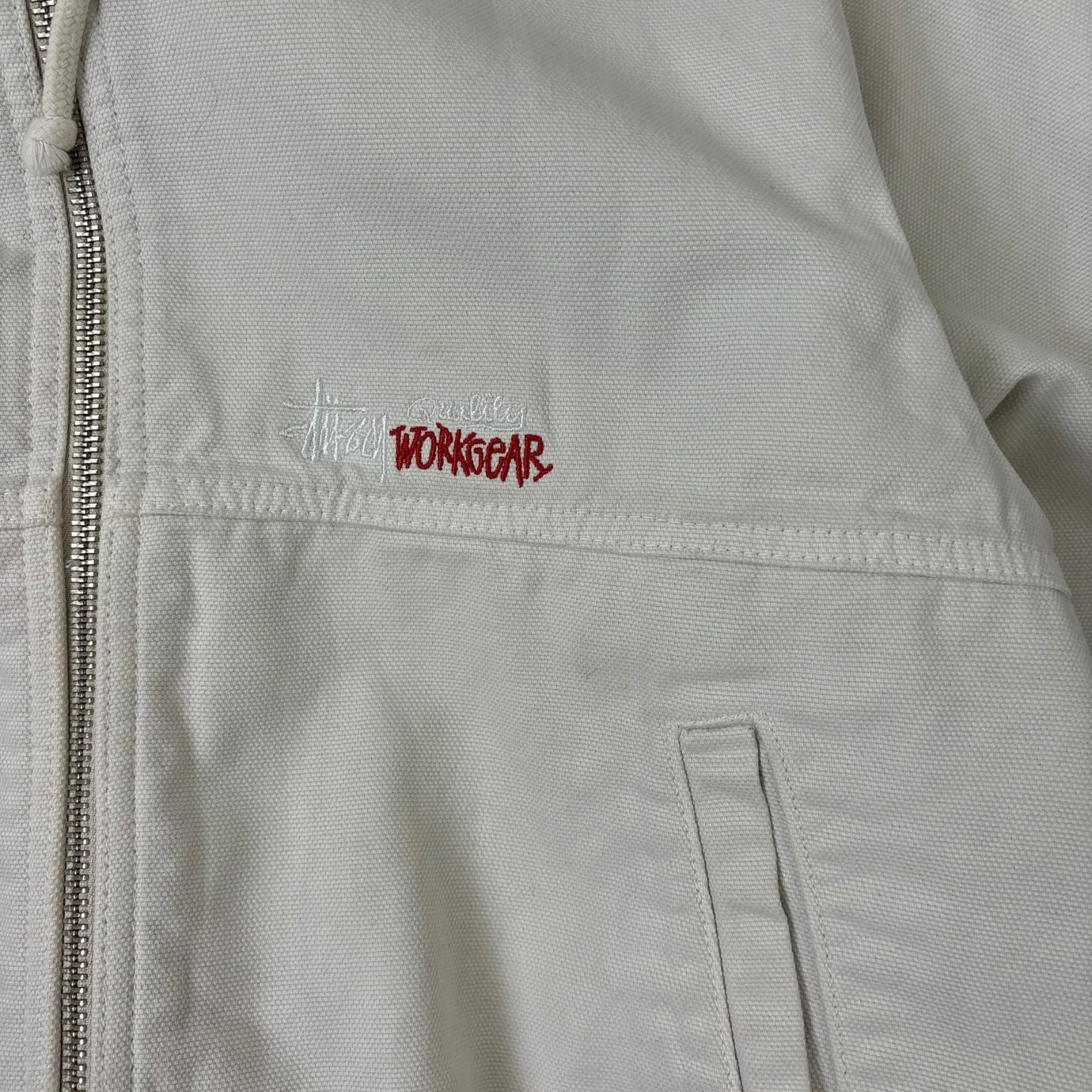 Stussy Insulated Canvas Work Jacket Bone