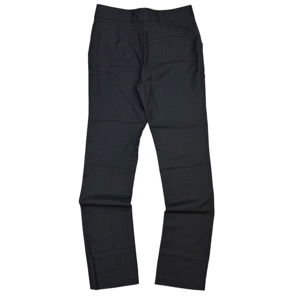 (W) Vintage L.A.M.B Slim Fit Pattern Trousers Black