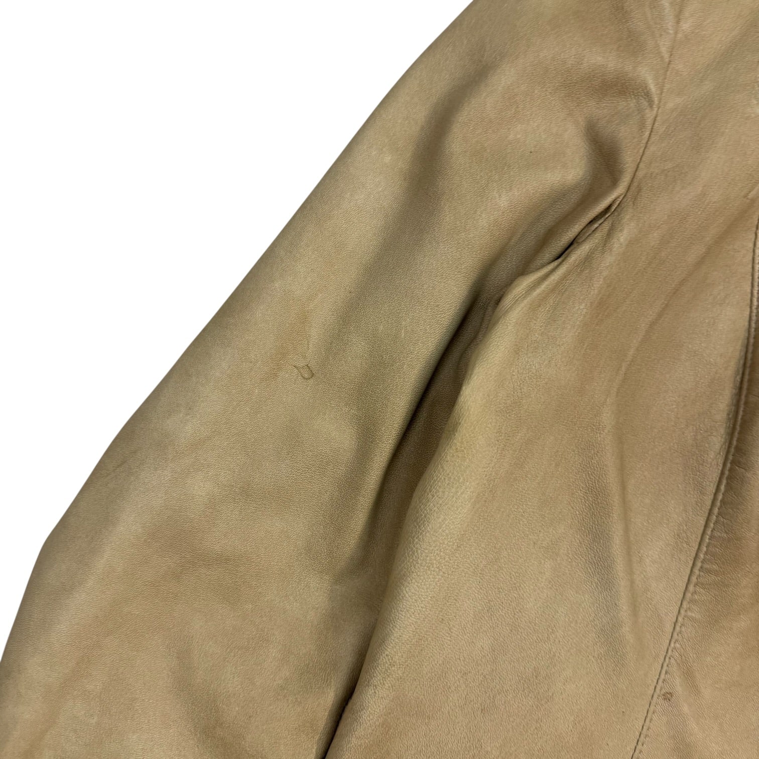 (W) Vintage Danier Leather Jacket Tan