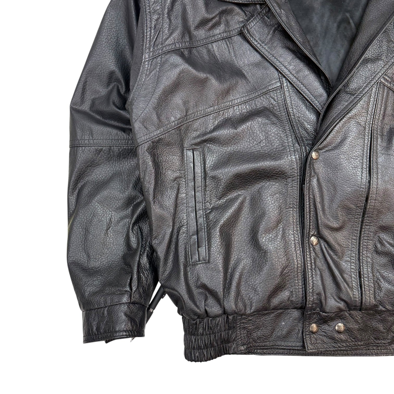 Vintage The Leather Ranch Leather Jacket Black