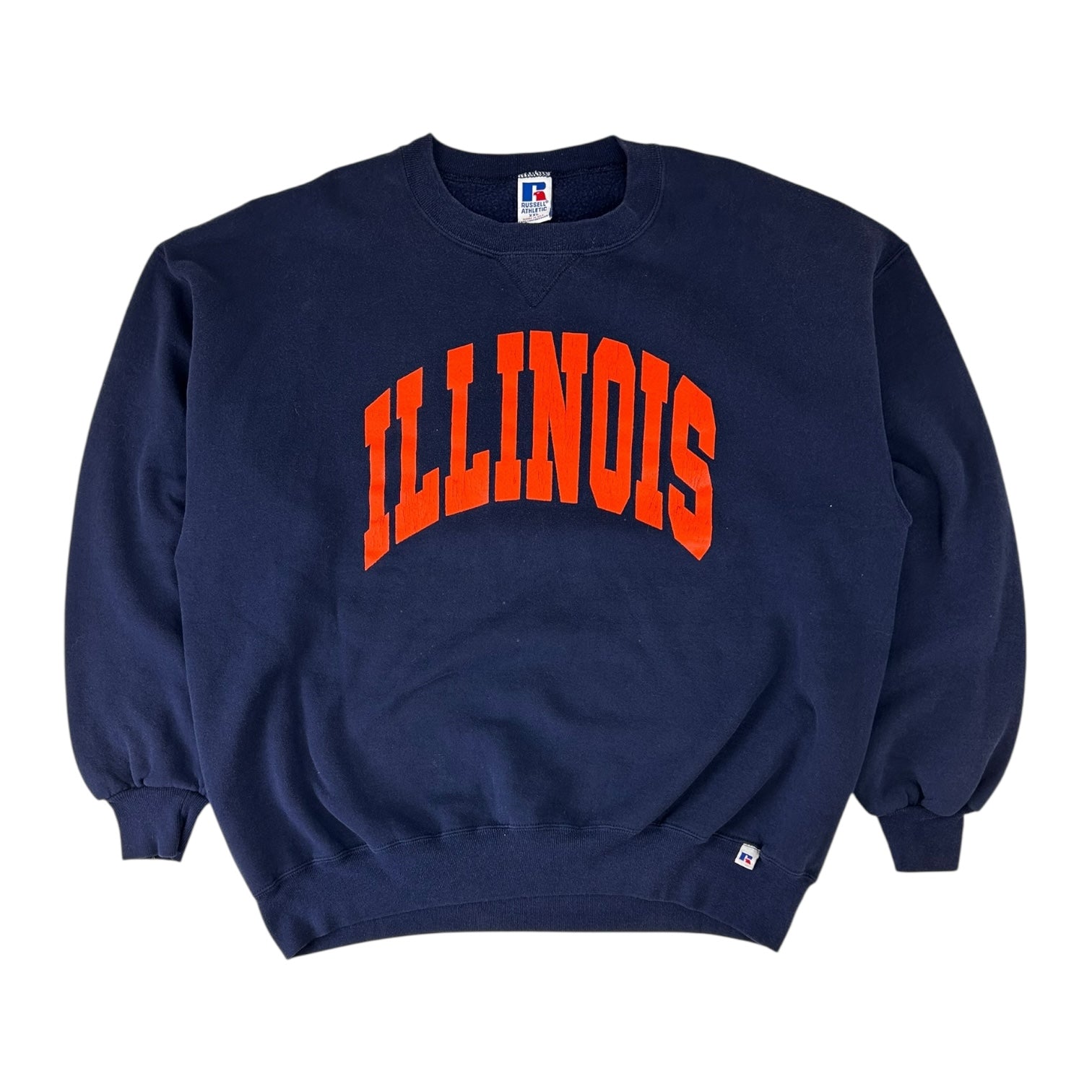 Vintage Illinois Crewneck Sweater Navy