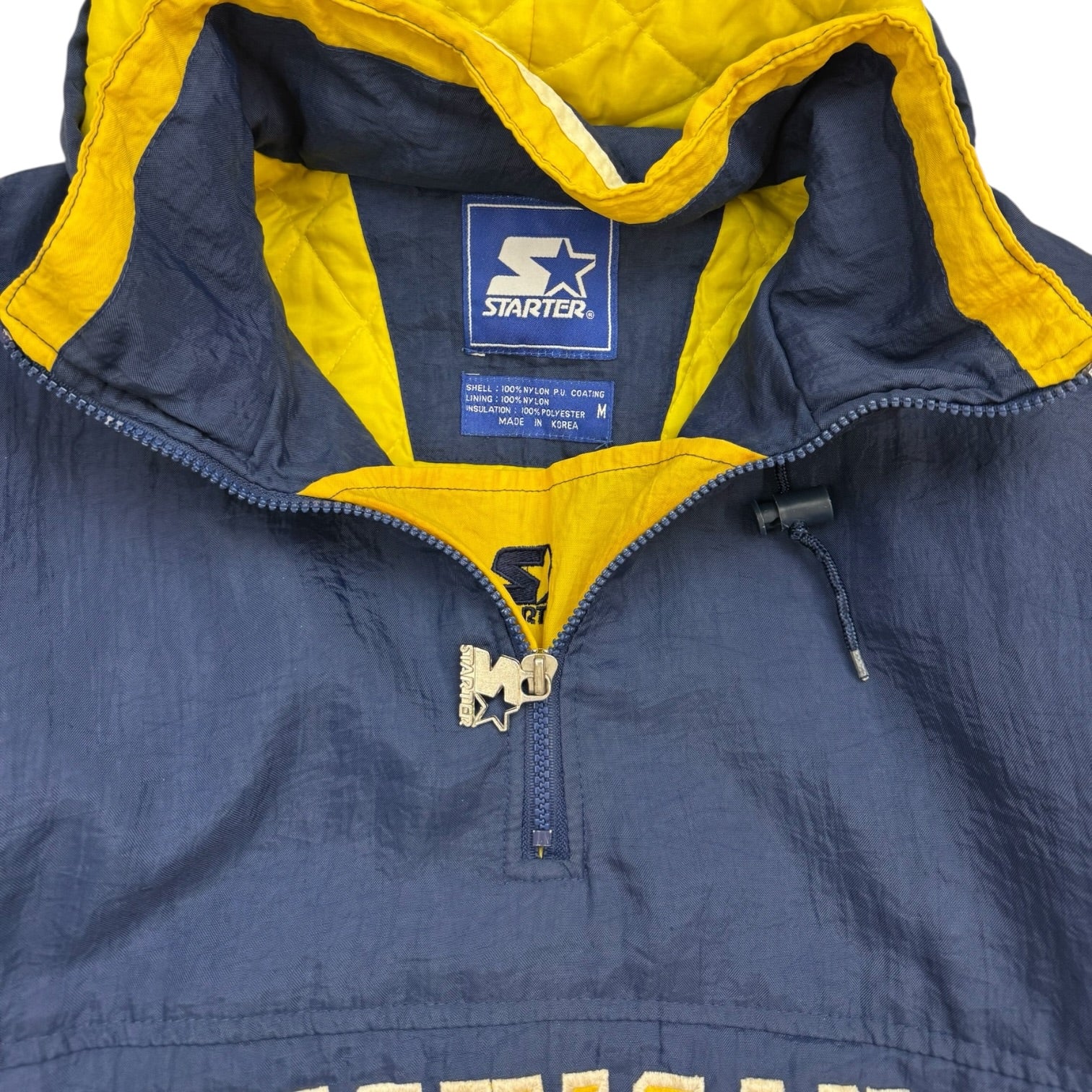 Vintage Michigan Wolverines Starter Pull Over Jacket