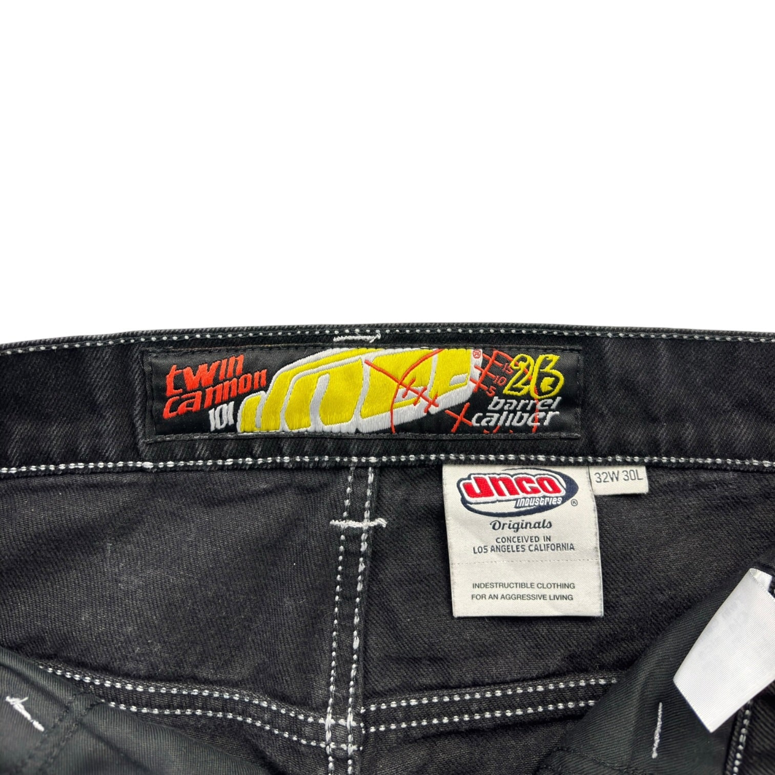 (W) JNCO Industries Wide Leg Jeans Black