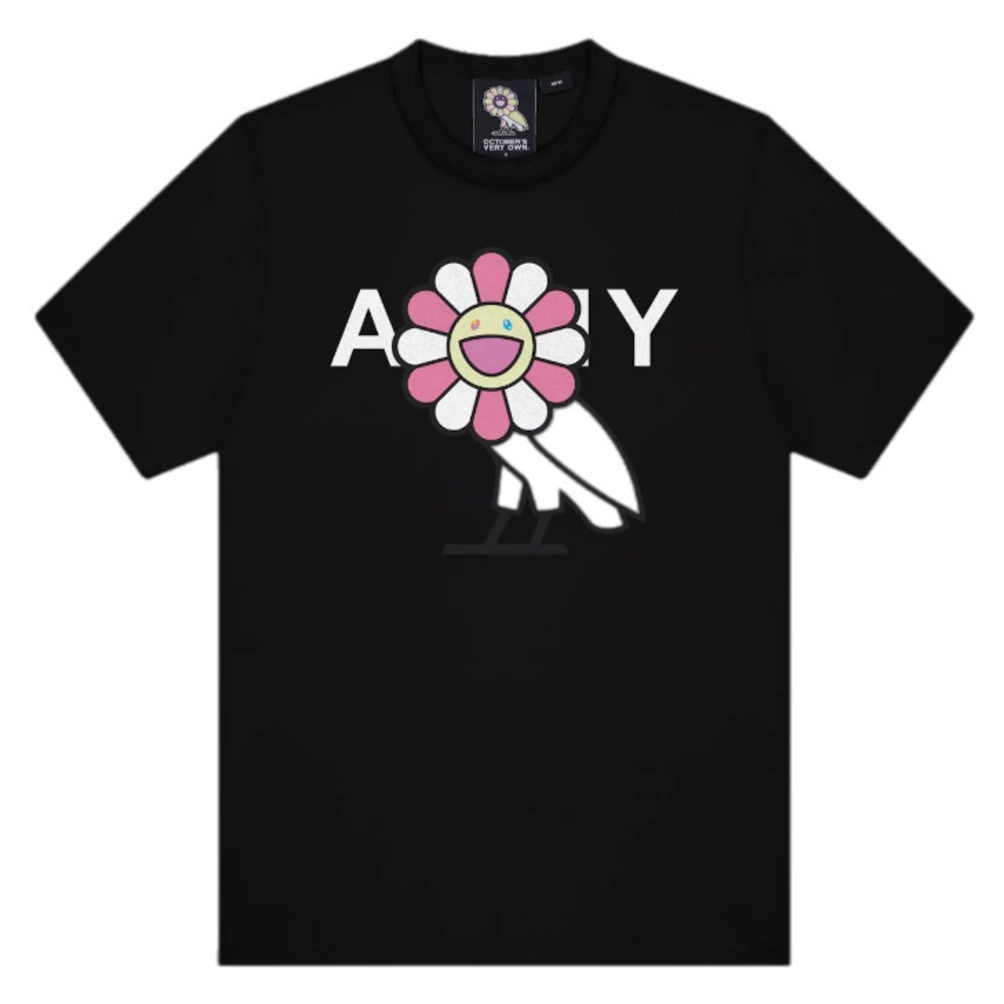 OVO x Murakami Surplus Flower Owl Tee Black