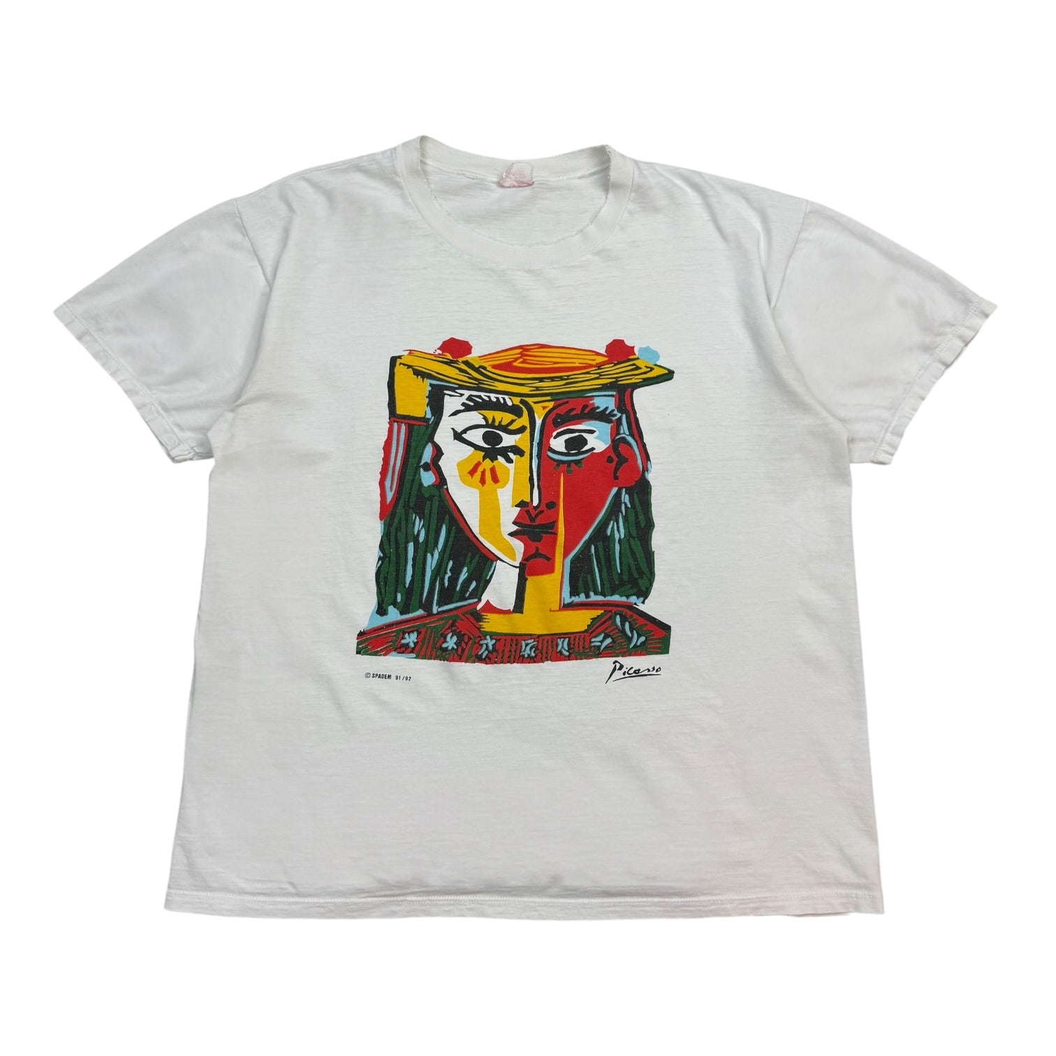 Vintage Picasso Head Of A Woman T-Shirt White