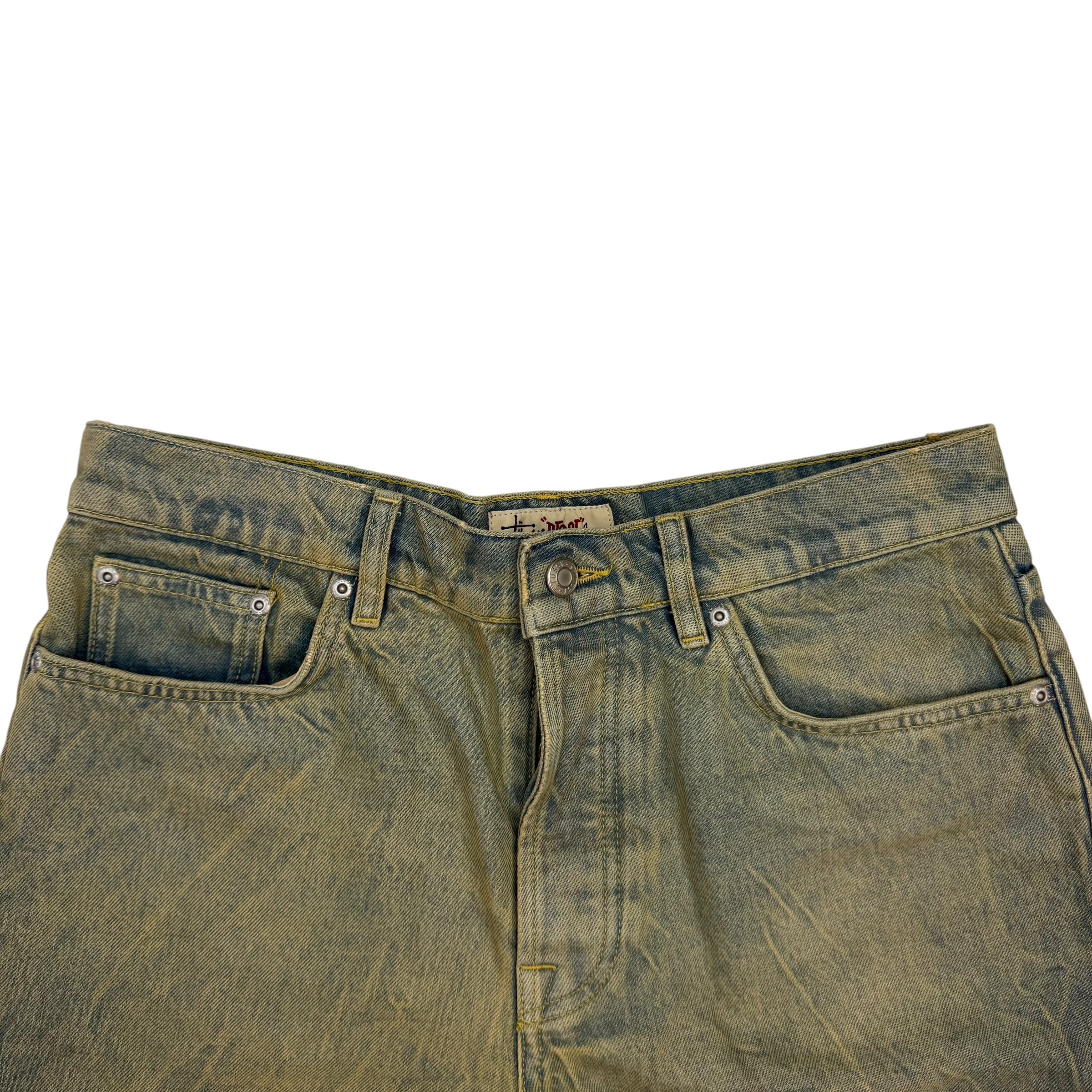 Stussy Big Ol’ Sandwash Denim Shorts Blue