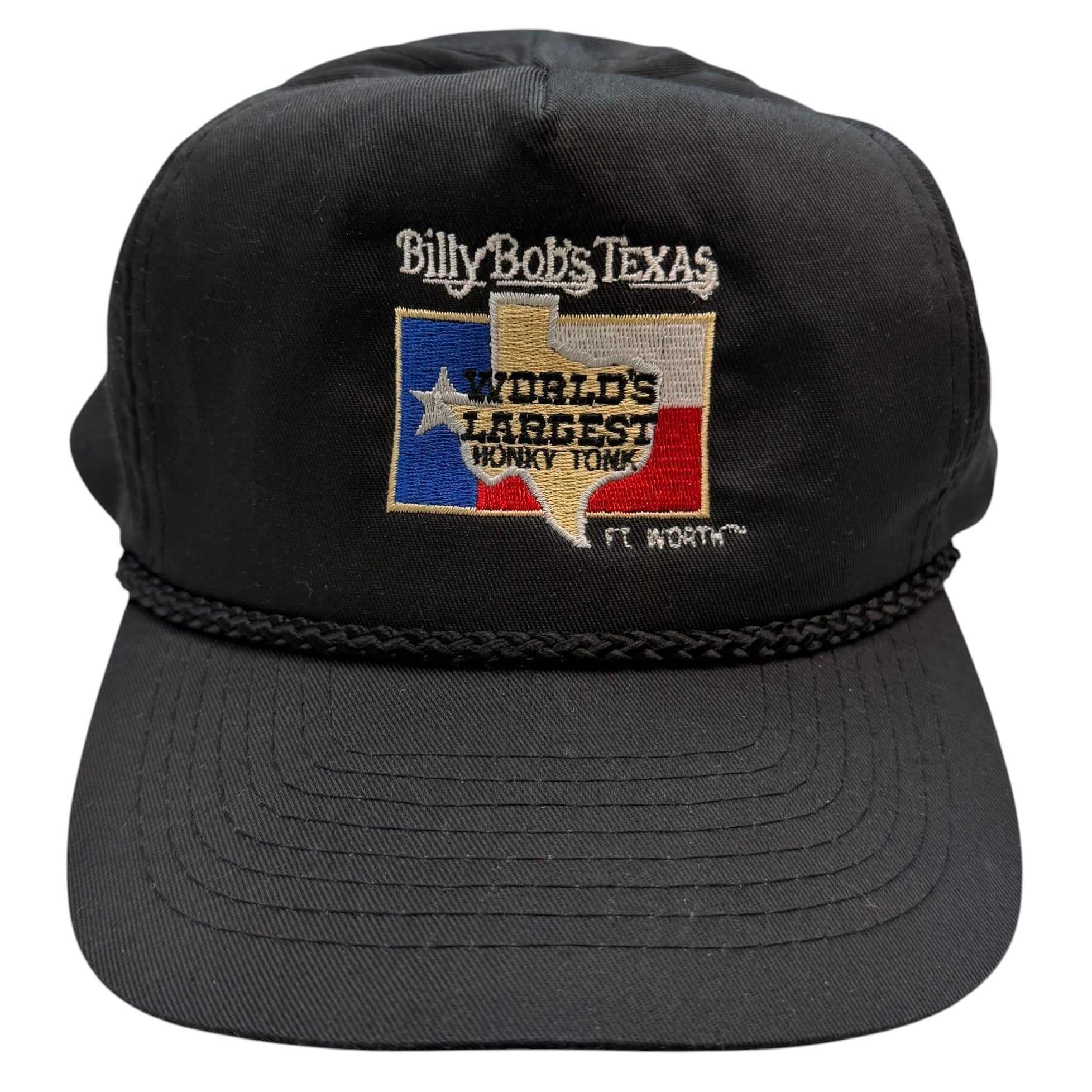 Vintage Billy Bobs Texas Worlds Largest Honky Tonk Hat Black