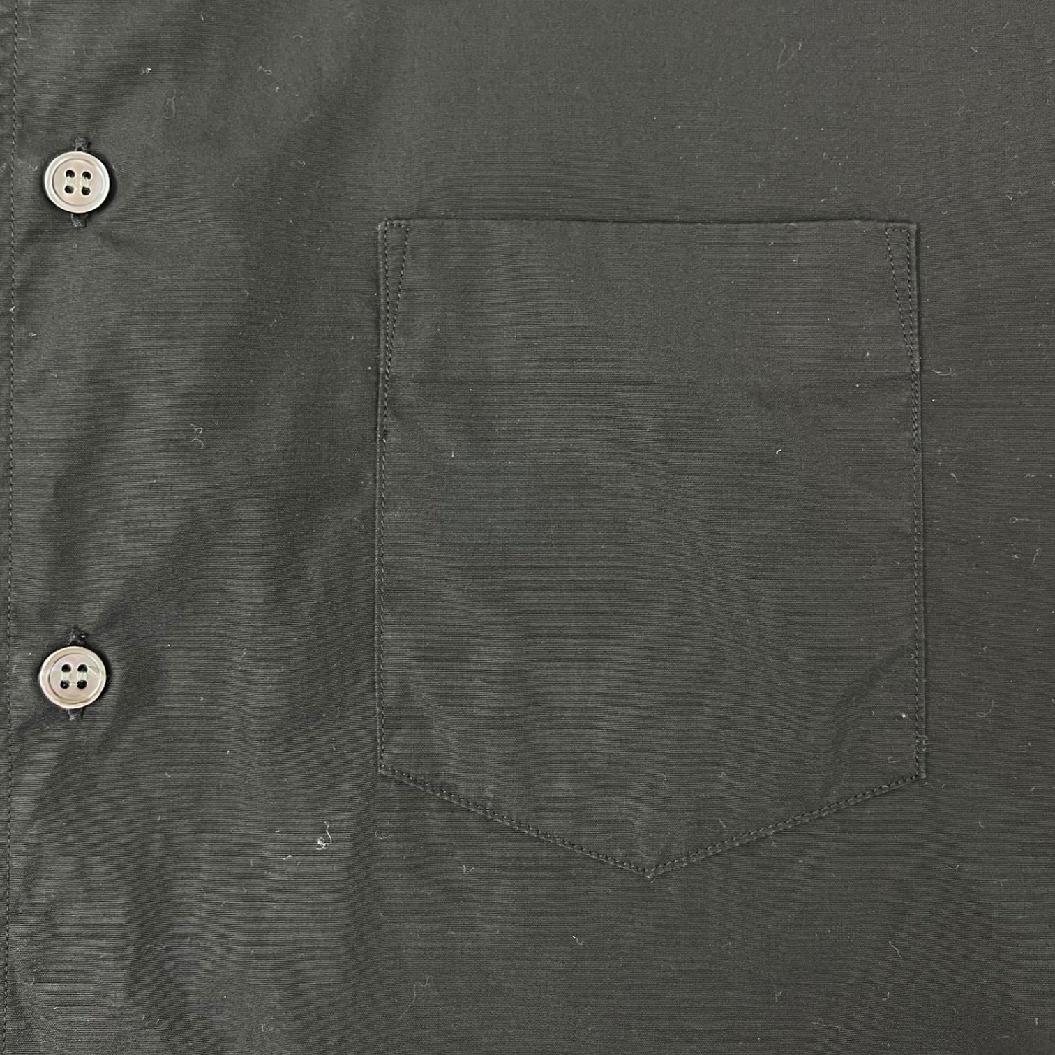 CDG Short Sleeve Button Up Shirt Black