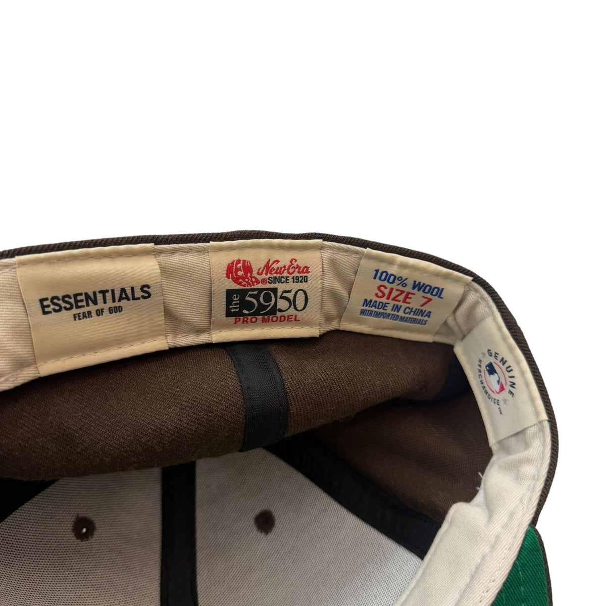 Fear Of God Essentials 59Fifty Fitted Cap Brown