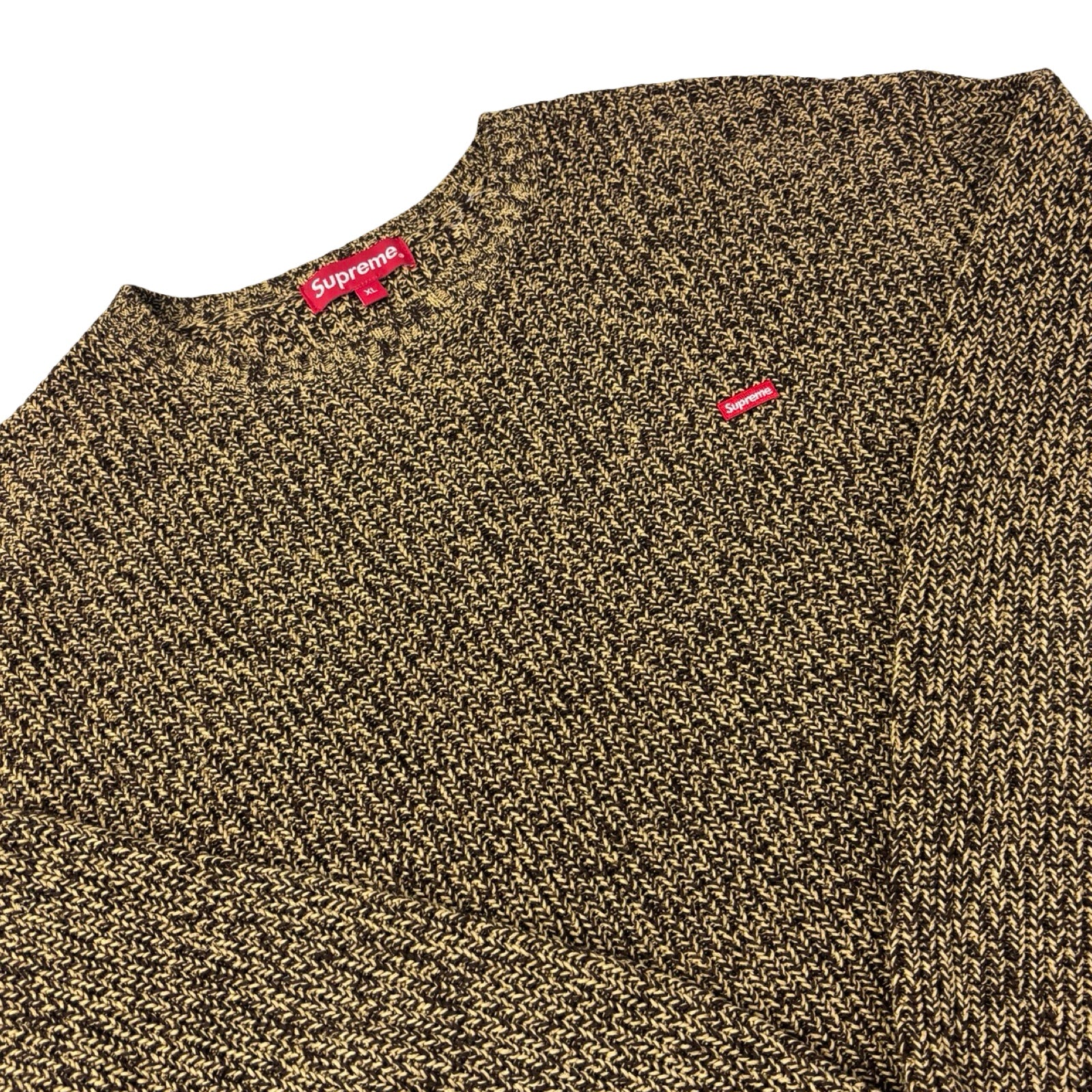 Supreme Mélange Rib Knit Sweater Brown