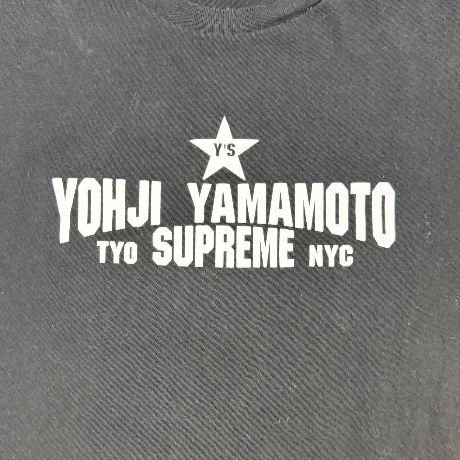 Supreme Y's by Yohji Yamamoto Star Tee Black