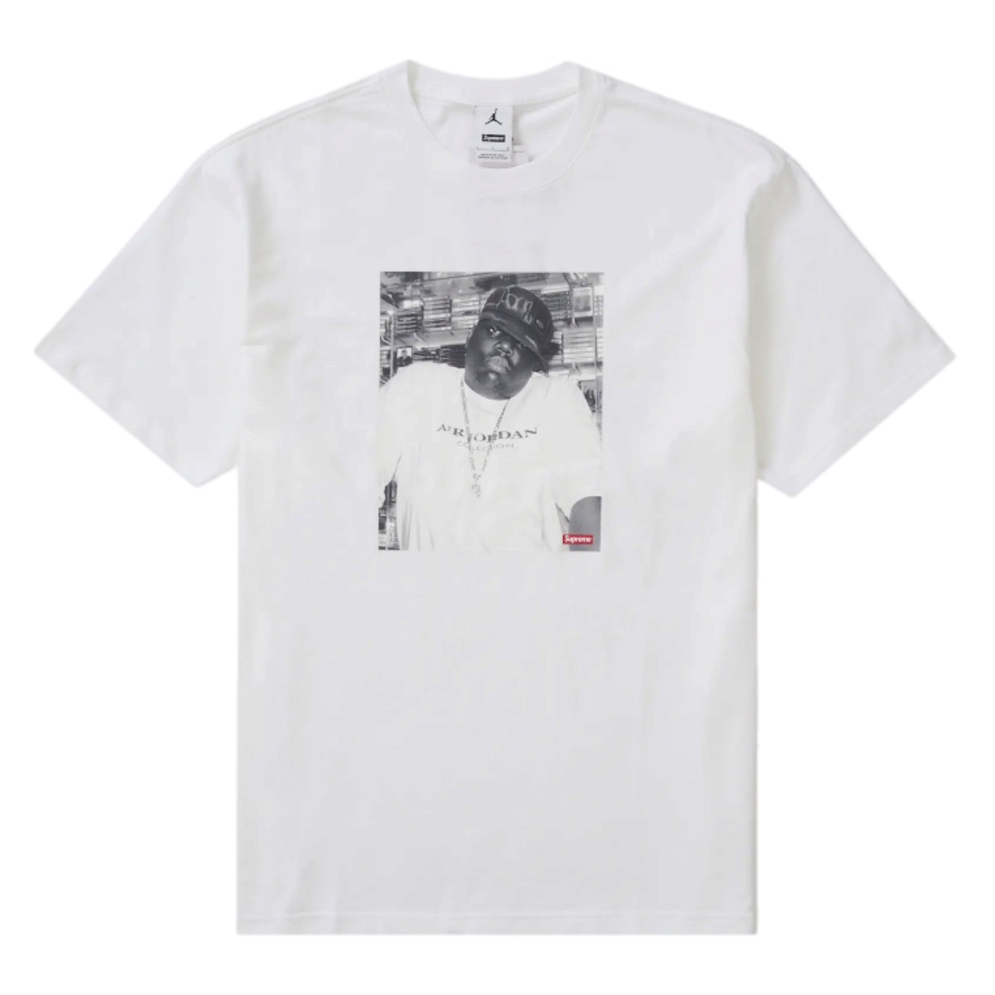 Supreme x Jordan SS Biggie Tee White