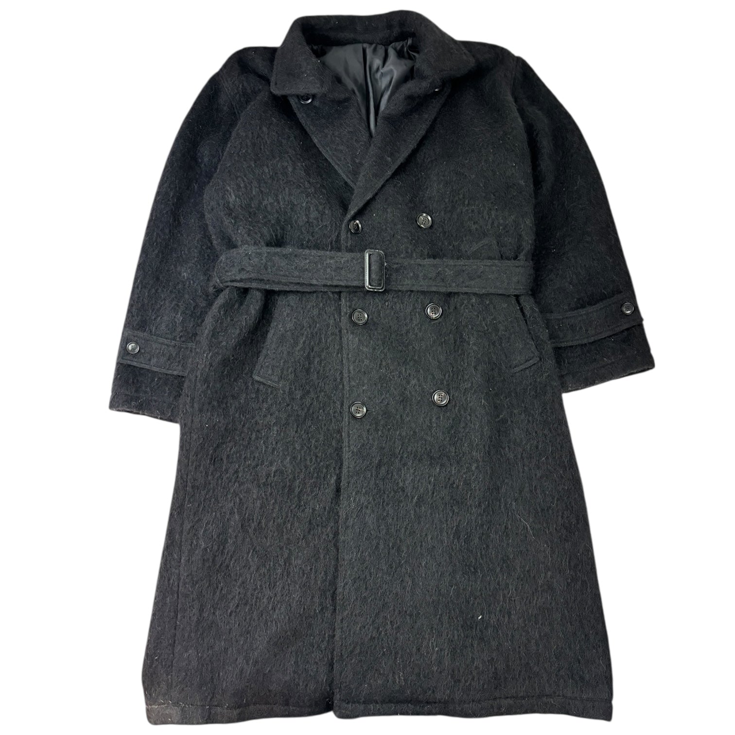 Stussy Mohair Trench Coat Black
