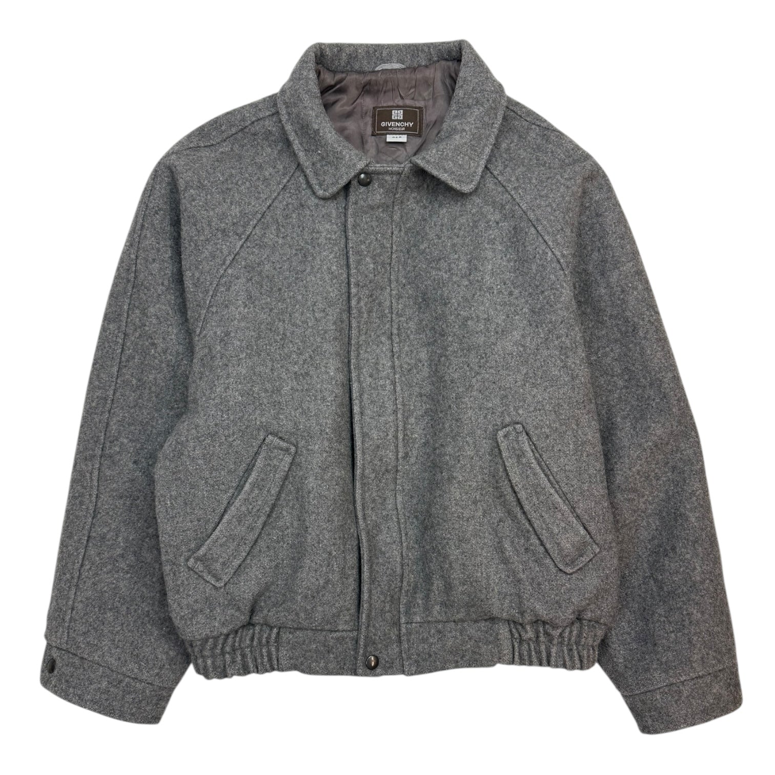 Vintage Givenchy Monsieur Wool Jackeg Grey