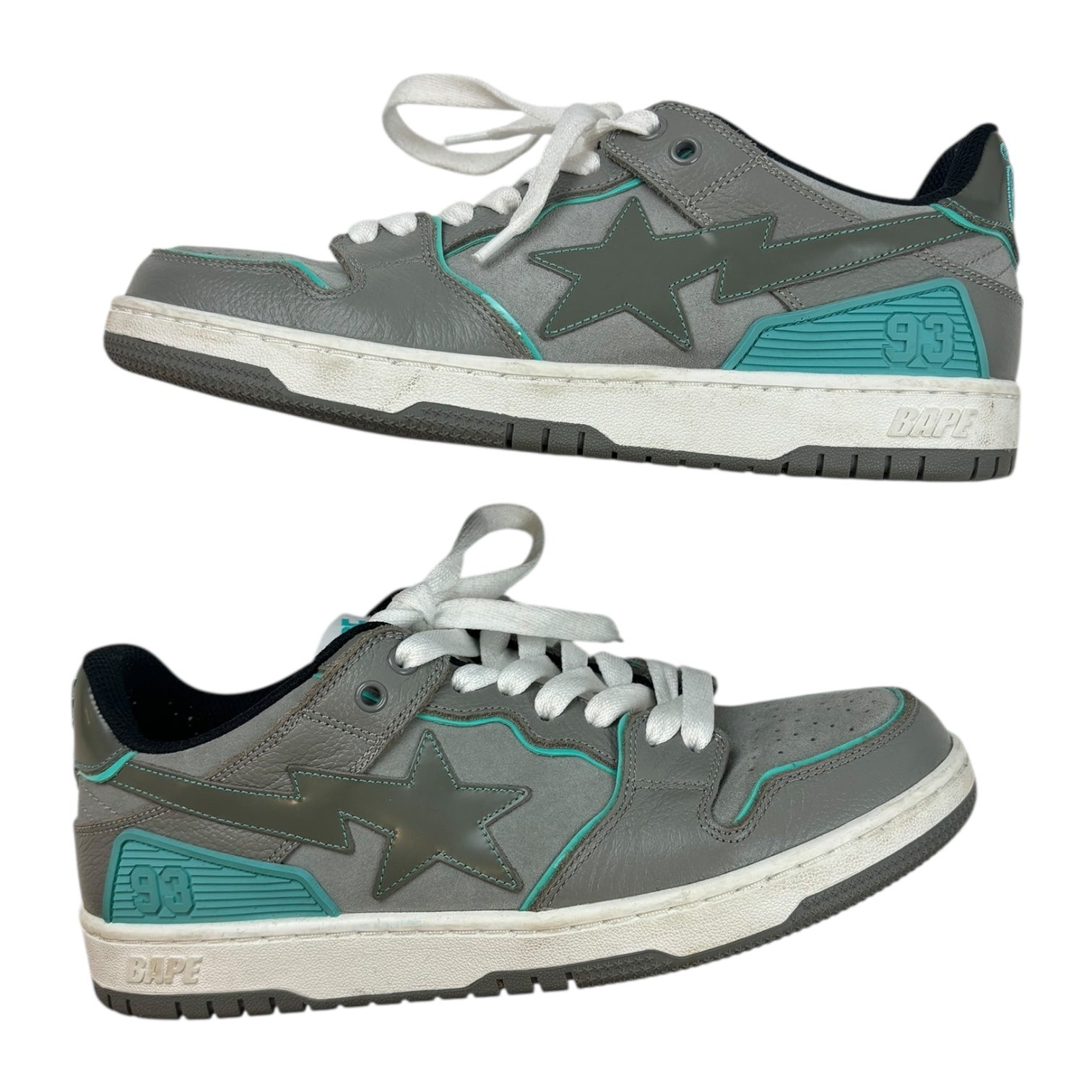 BAPE SK8 Sta Grey Turquoise (Used)