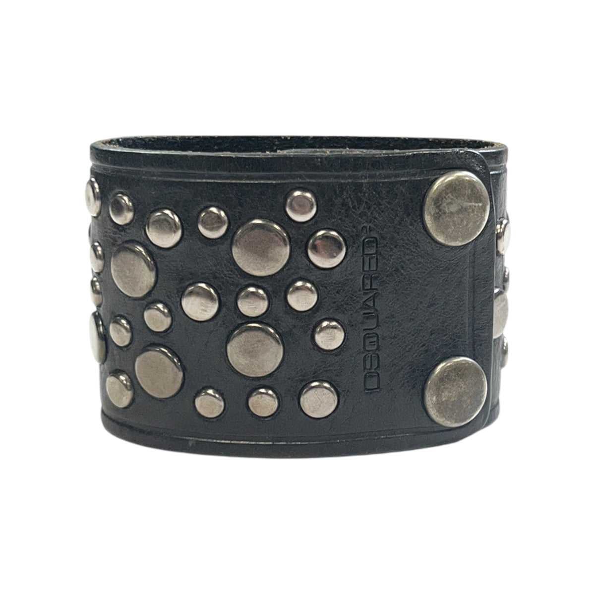 Dsquared2 Studded Rivet Leather Cuff Wristband