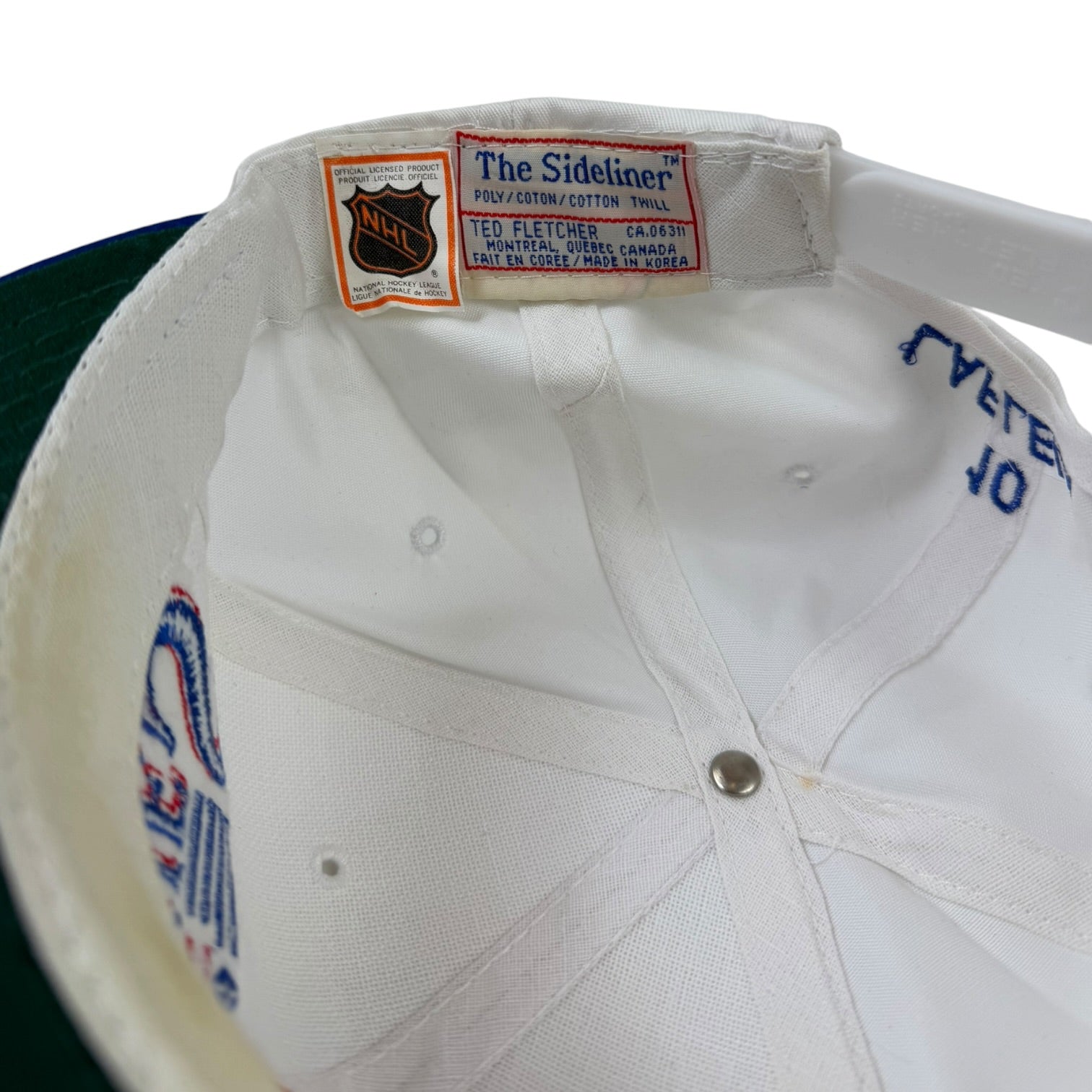 Vintage Sports Specialties Quebec Nordiques Hat White